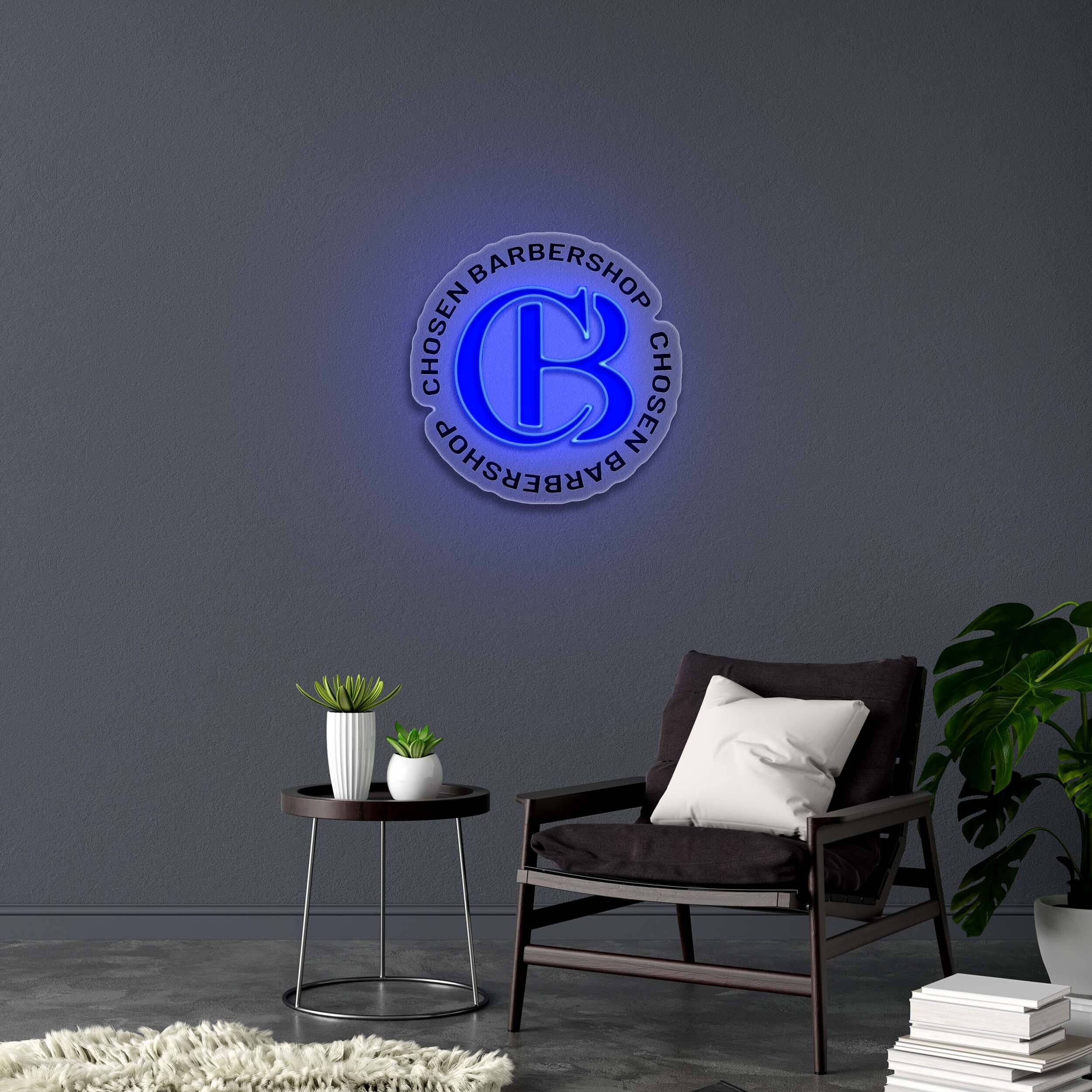 CHOSEN BARBERSHOP - Premium Neon Artwork