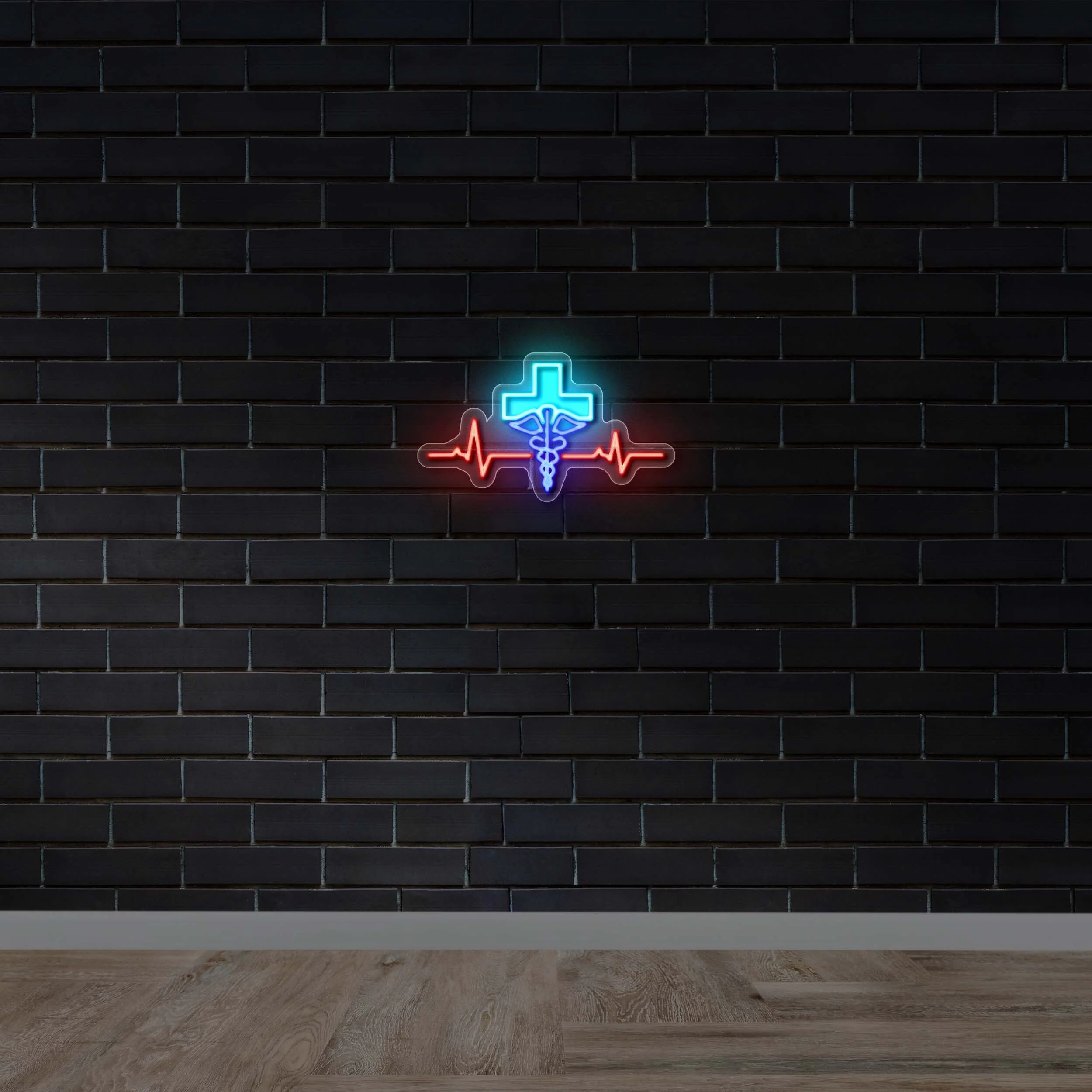 Christ Centered Complete Care logo - Premium Neon Artwork