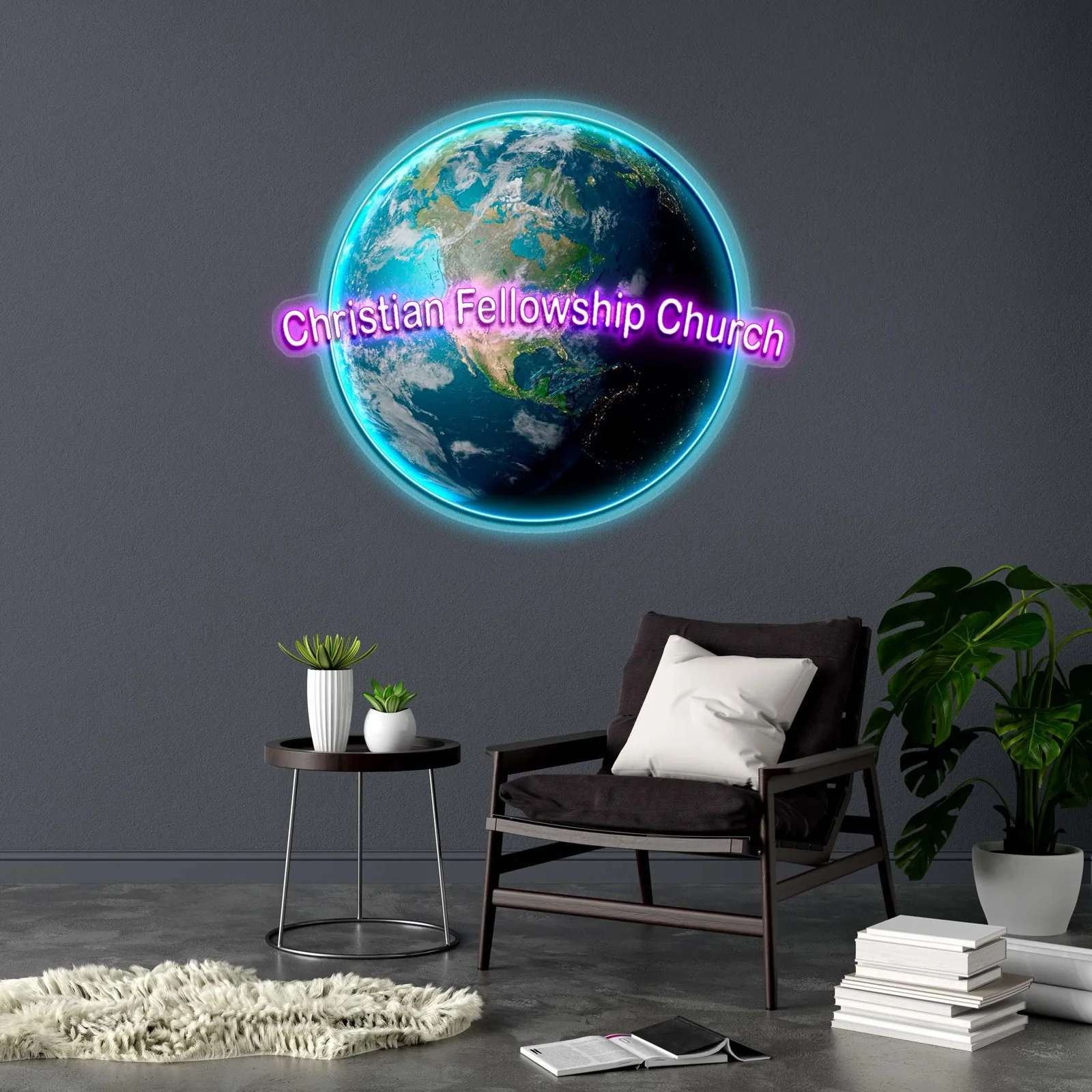Christian Fellowship Church - Premium Neon Artwork