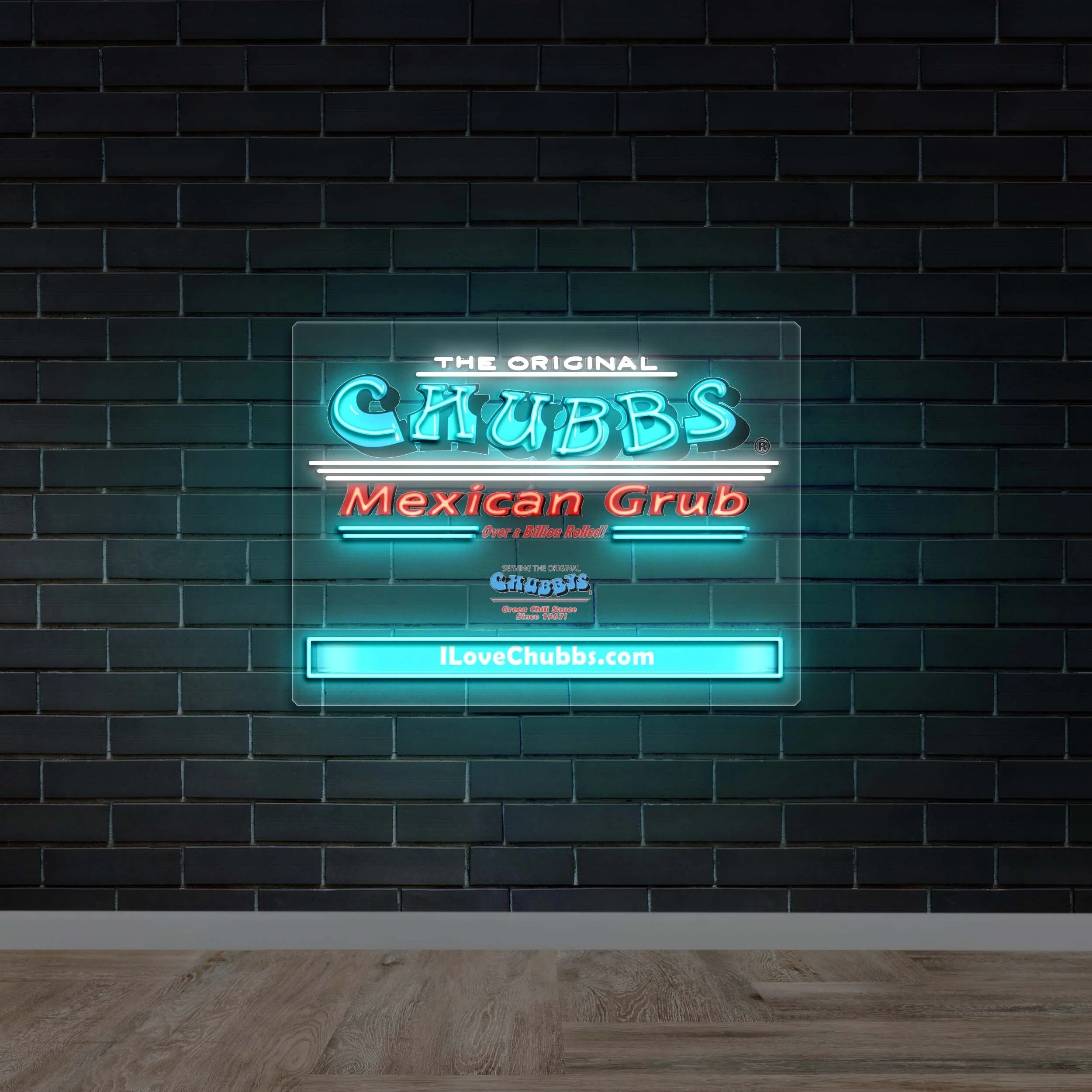 CHUBBS MEXICAN GRUB - Premium Neon Artwork