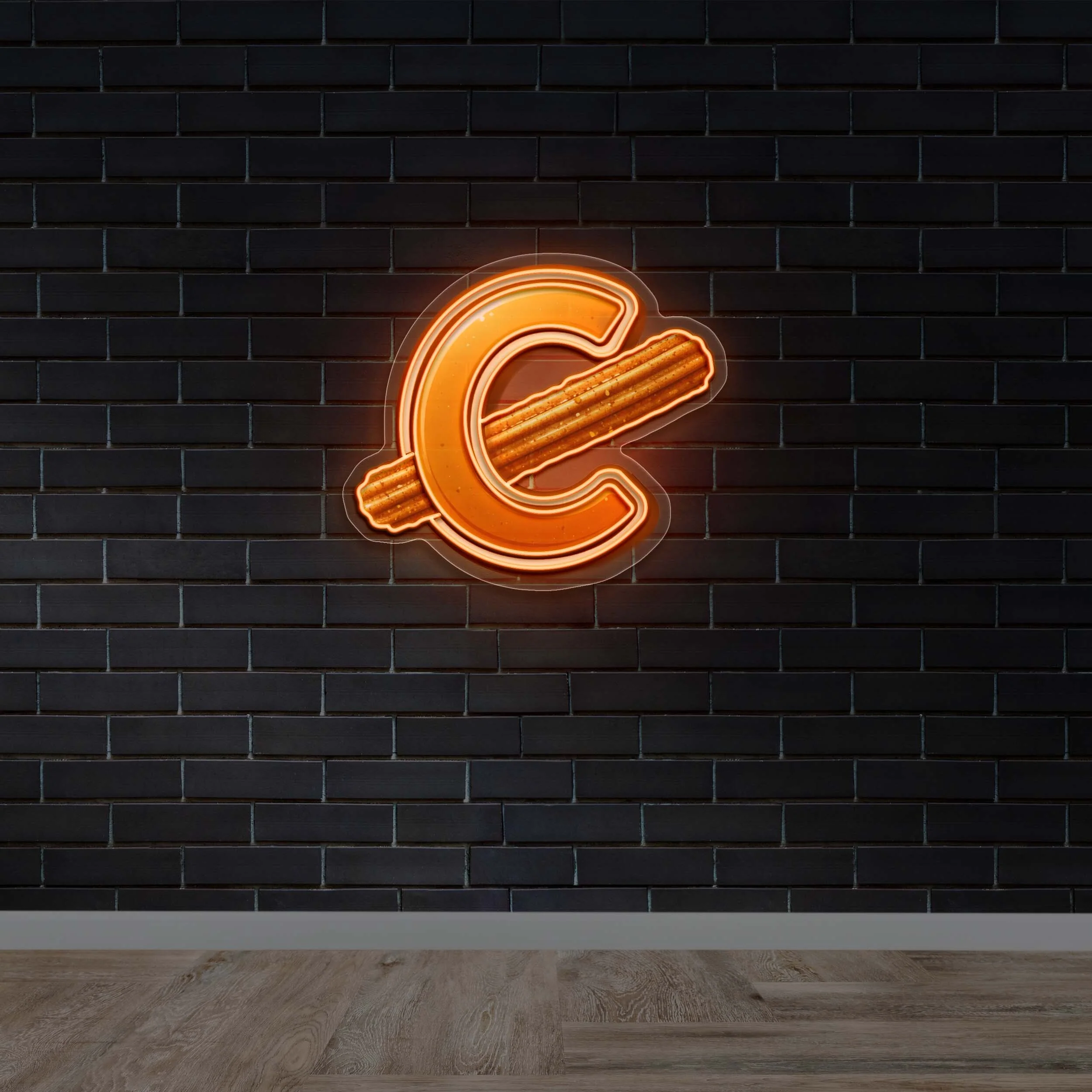 Churro Logo - Premium Neon Artwork