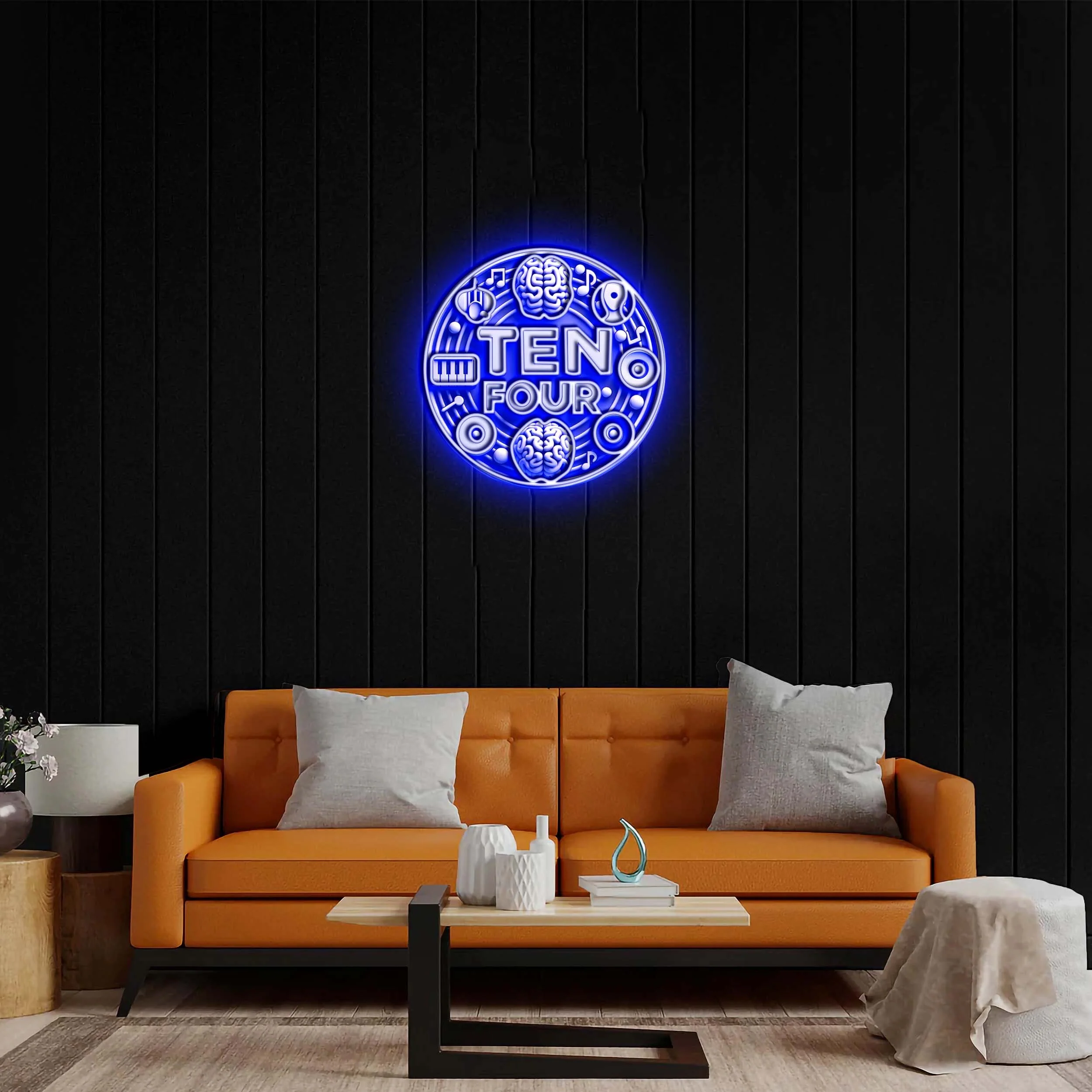 Circular TEN FOUR - Premium Neon Artwork