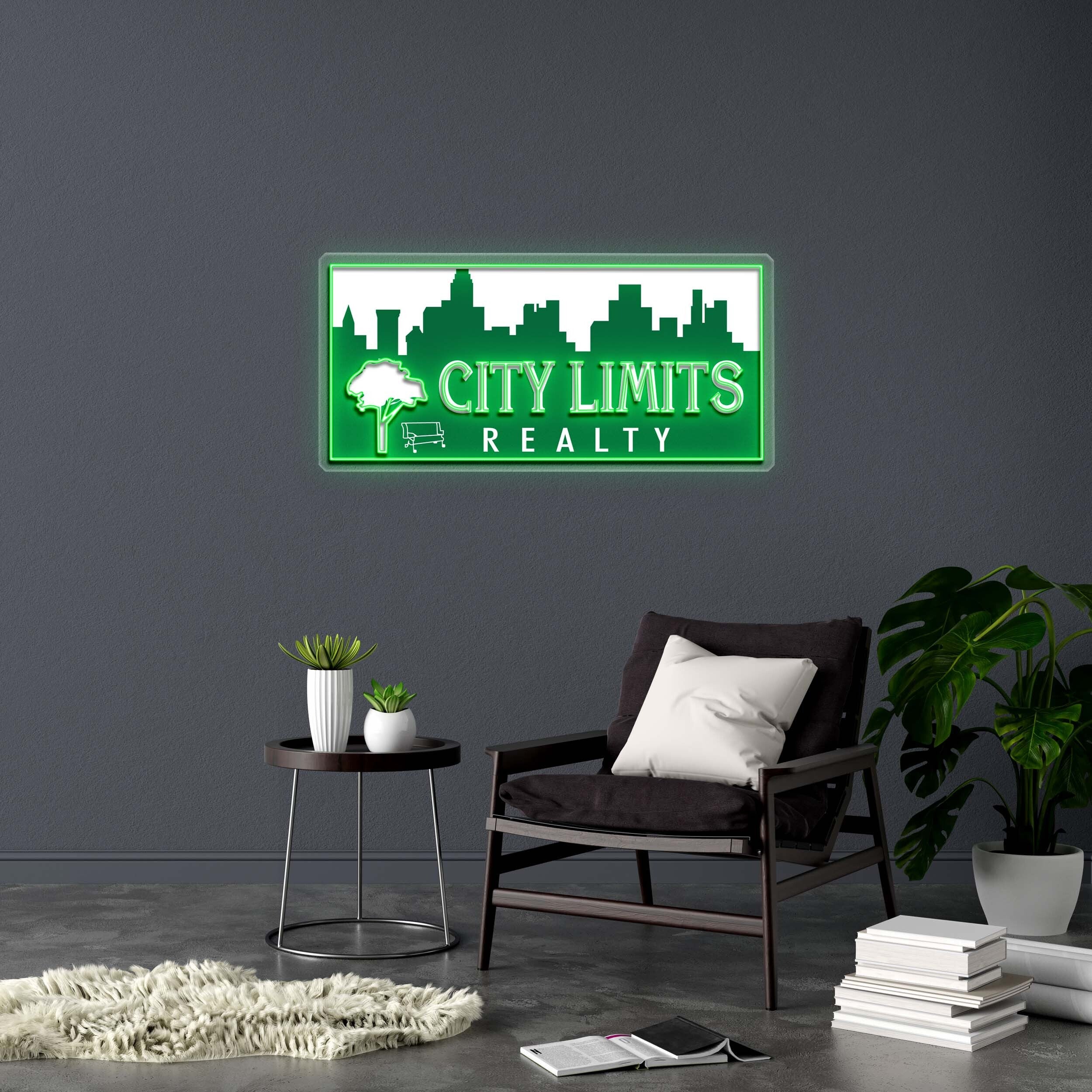 CITY LIMITS REALTY - Premium Neon Artwork