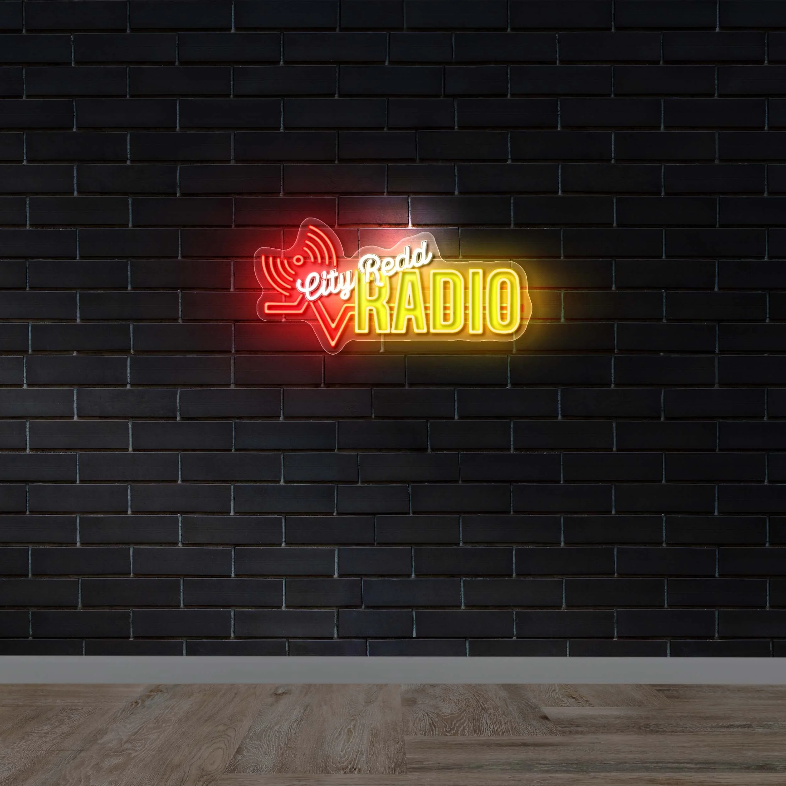 City Redd Radio – Premium Neon Artwork