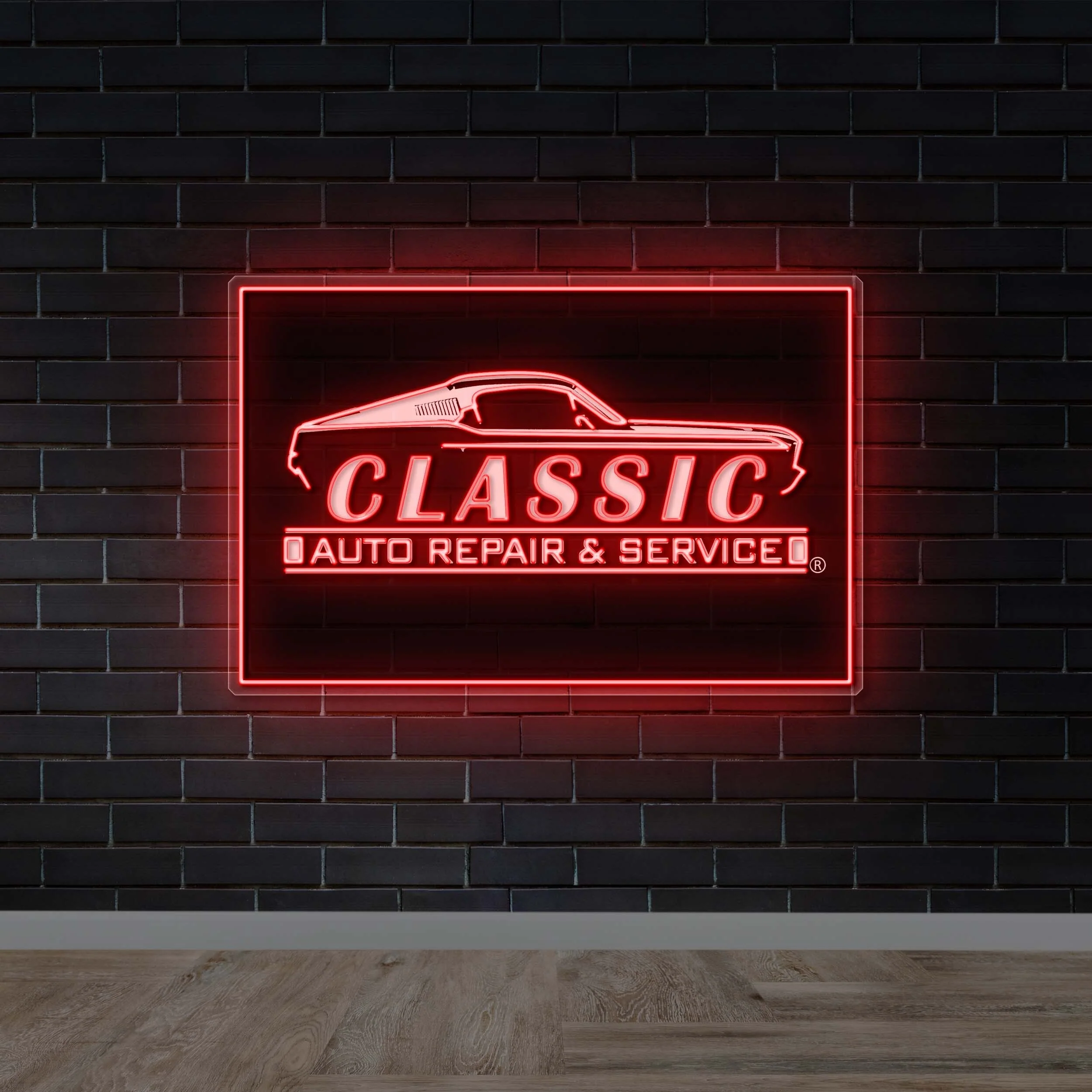 CLASSIC AUTO REPAIR & SERVICE - Premium Neon Artwork - Image 2