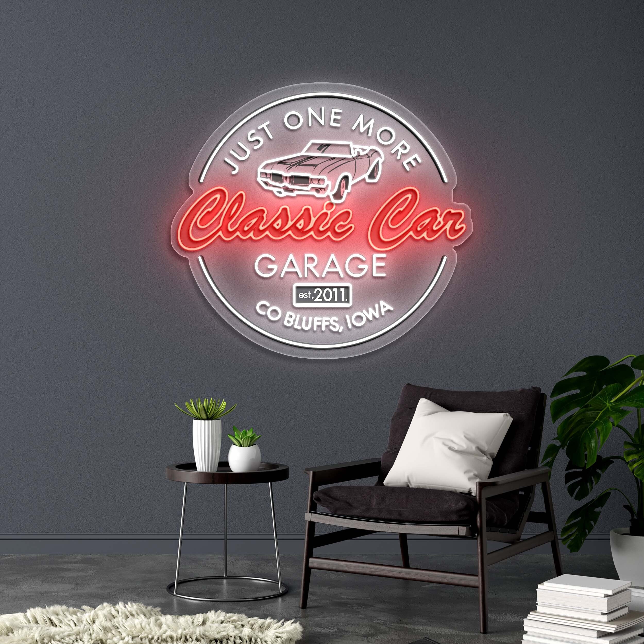 Classic Car Garage – Premium Neon Artwork - Image 3