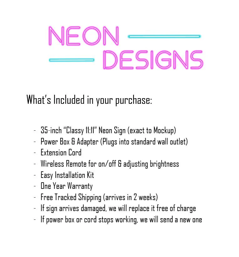 Classy 11:11 - Premium Neon Artwork - Image 2