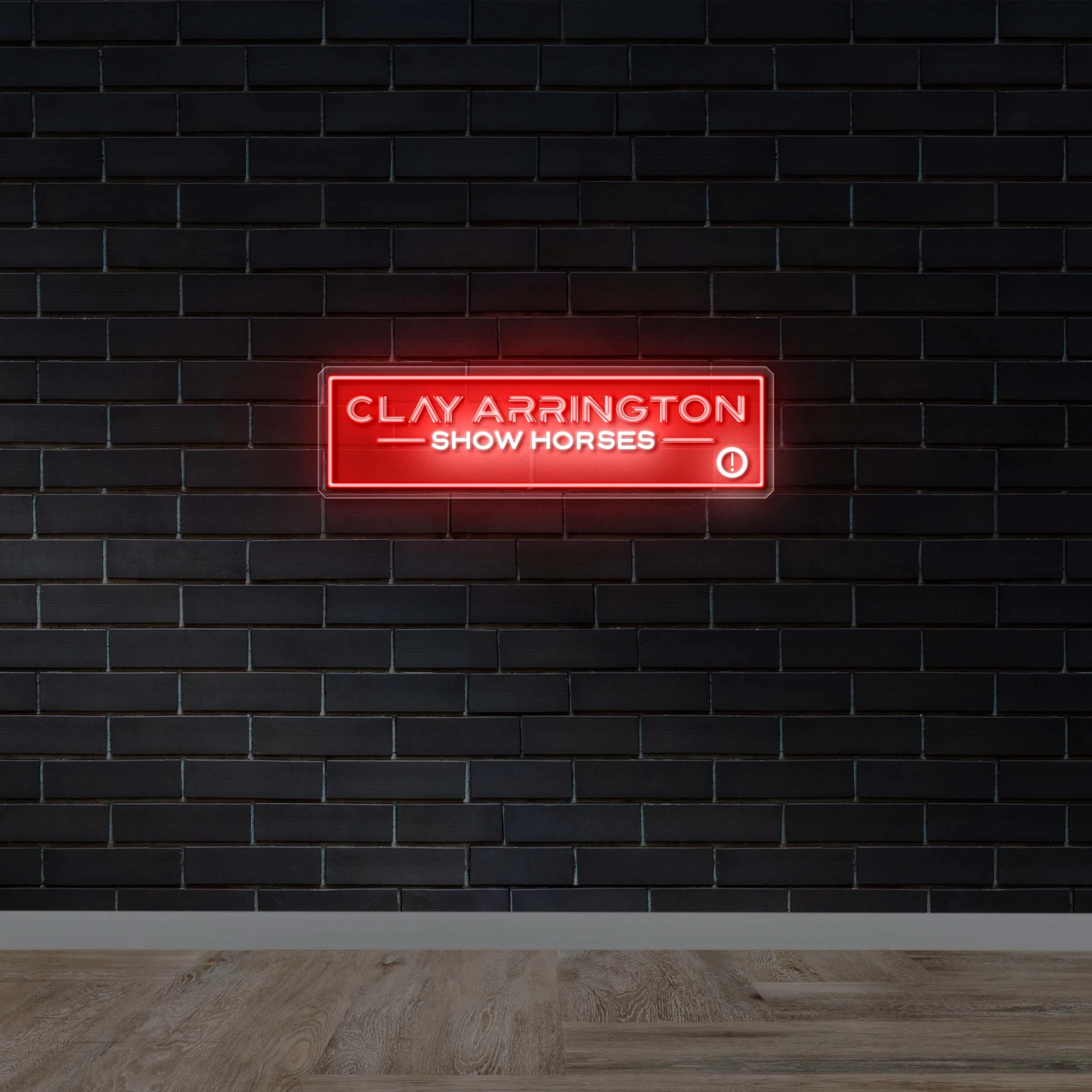 Clay Arrington Show Horses - Premium Neon Artwork