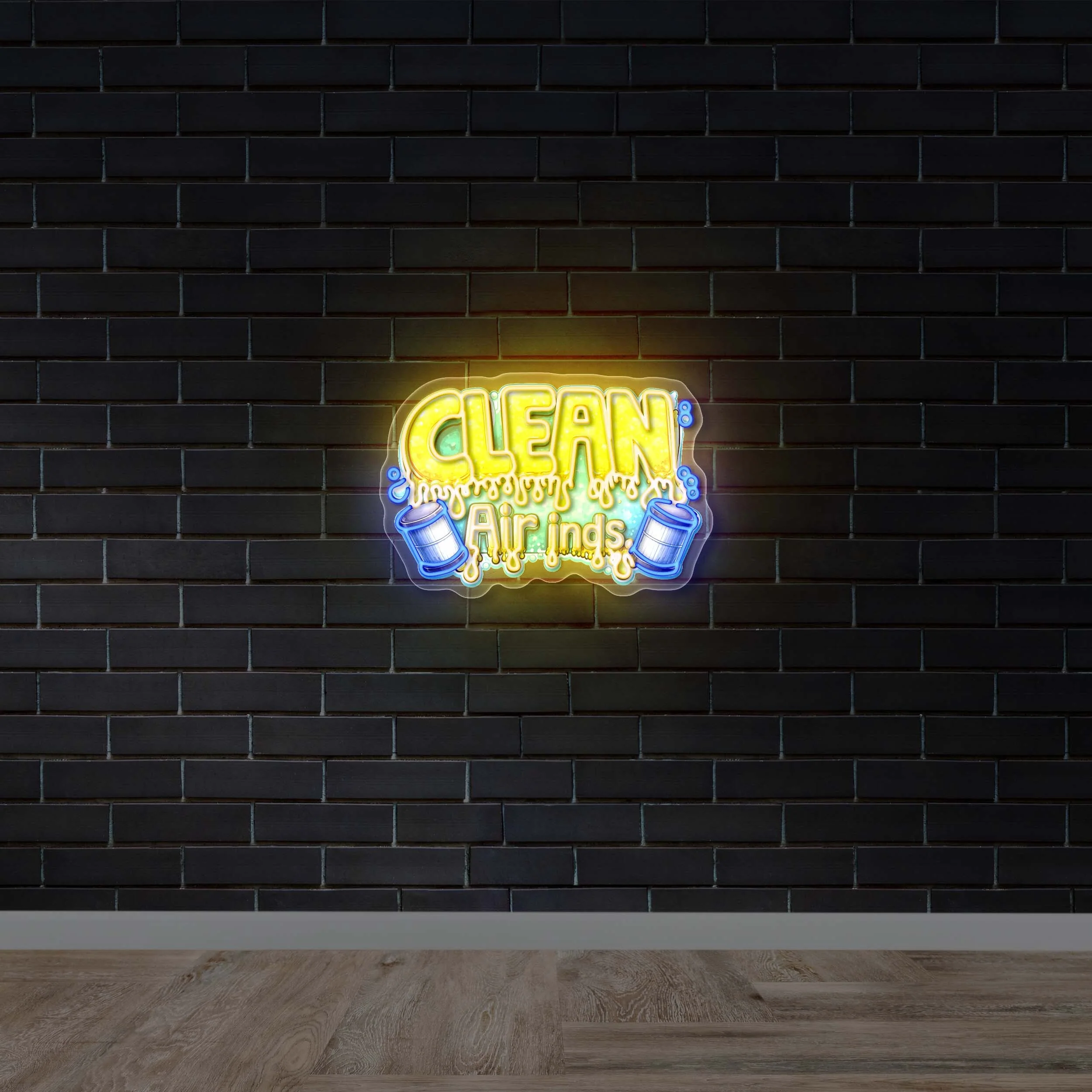 CLEAN - Premium Neon Artwork