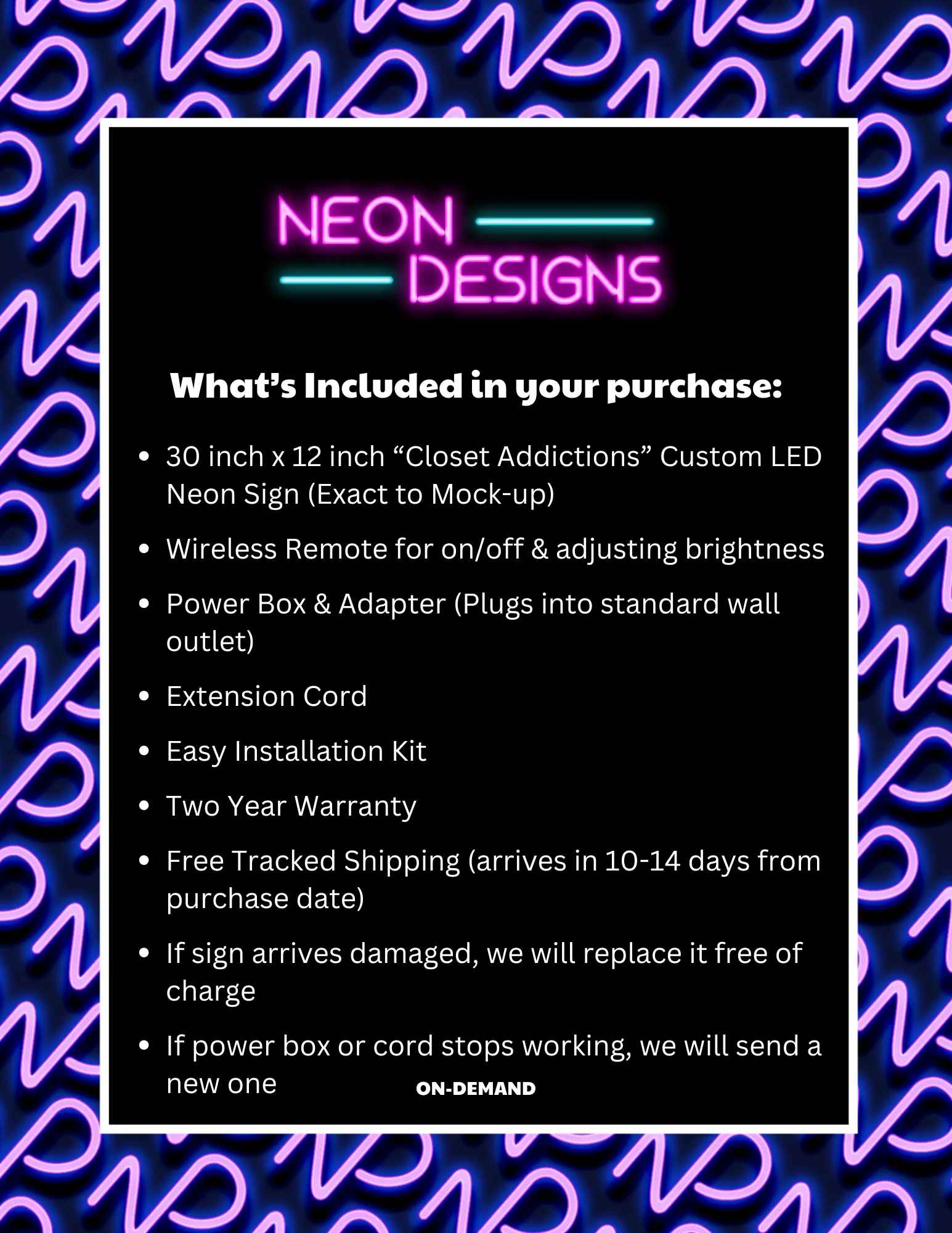 Closet Addictions - Premium Neon Artwork - Image 2
