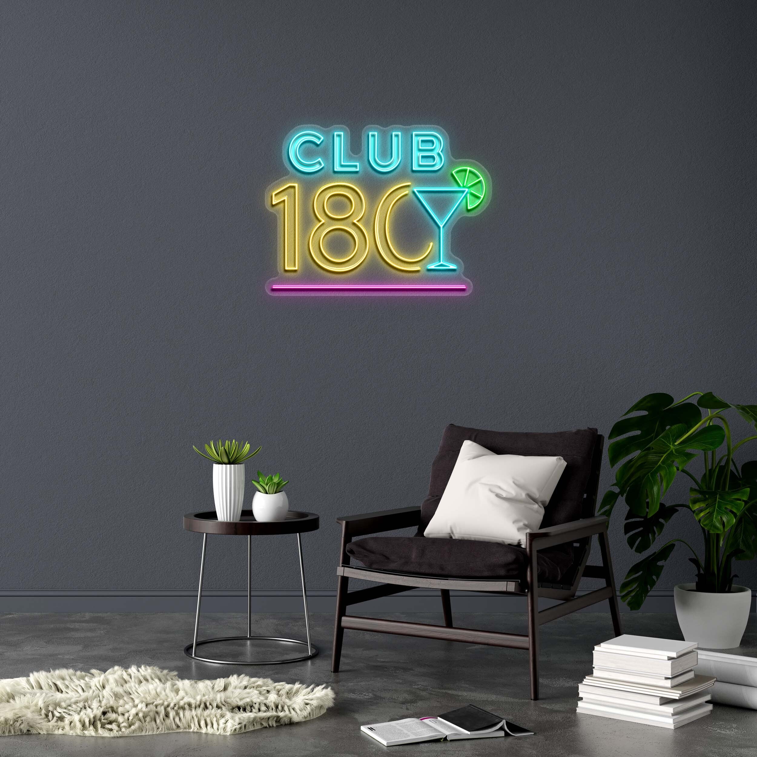 CLUB 180 - Premium Neon Artwork