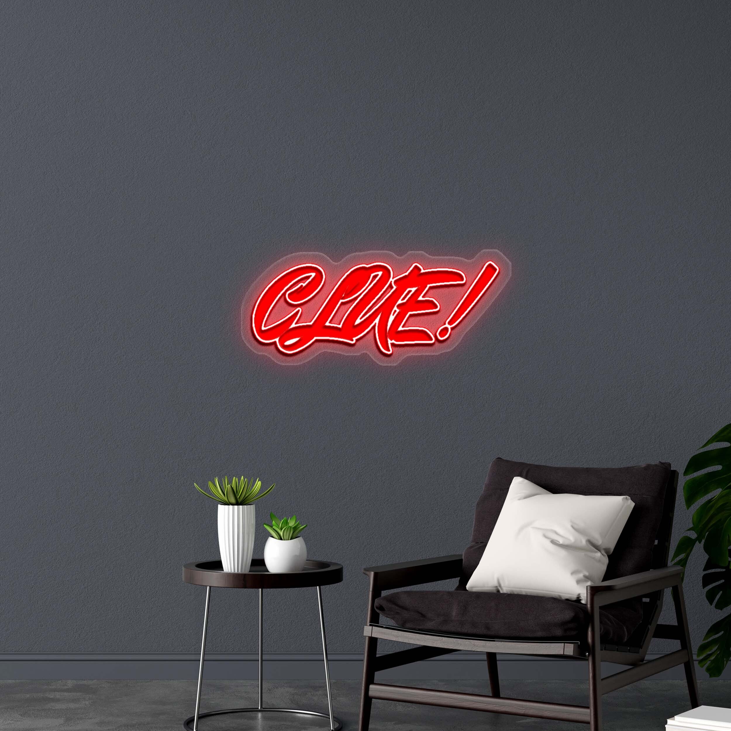 CLUE! - Premium Neon Artwork