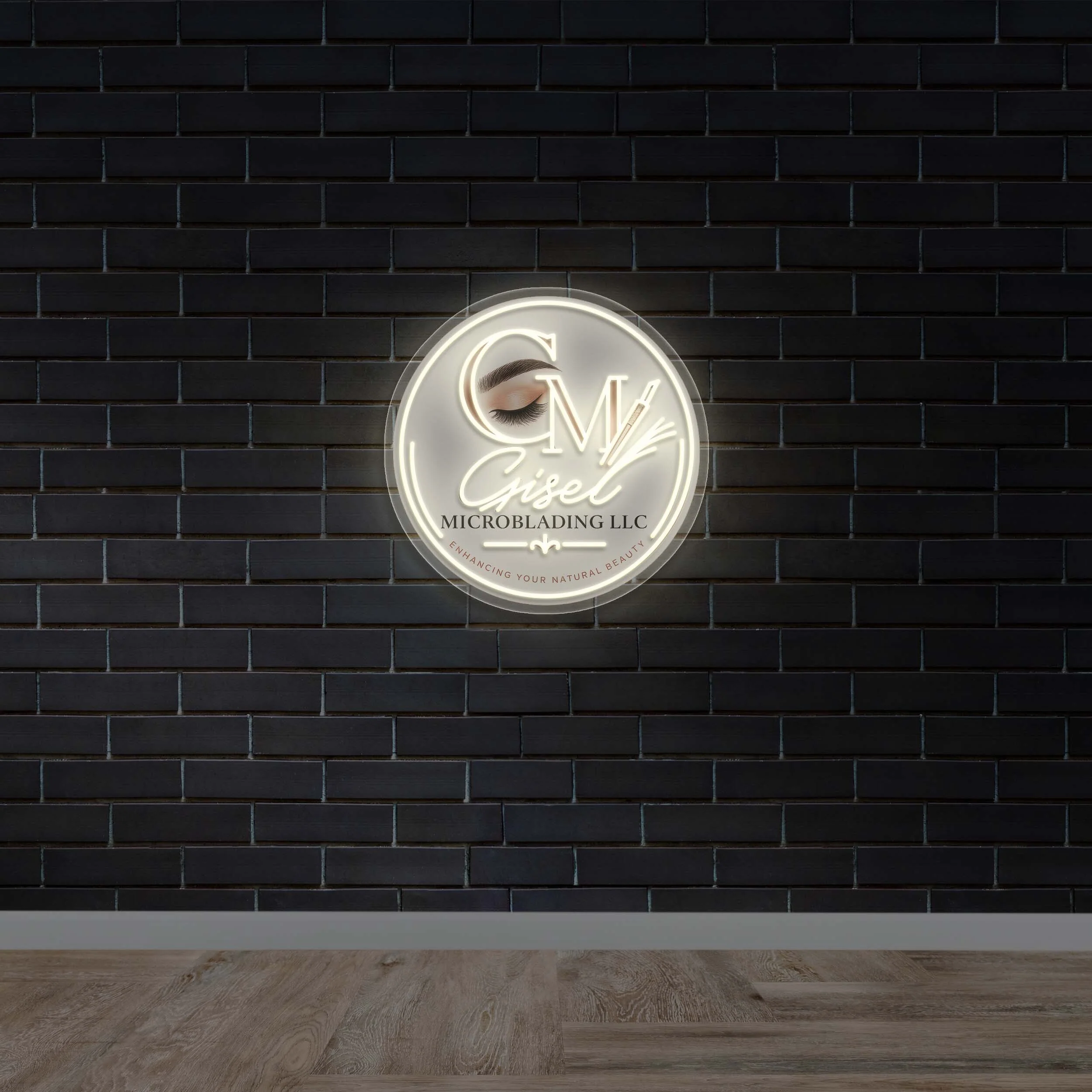 CM Microblading LLC - Premium Neon Artwork