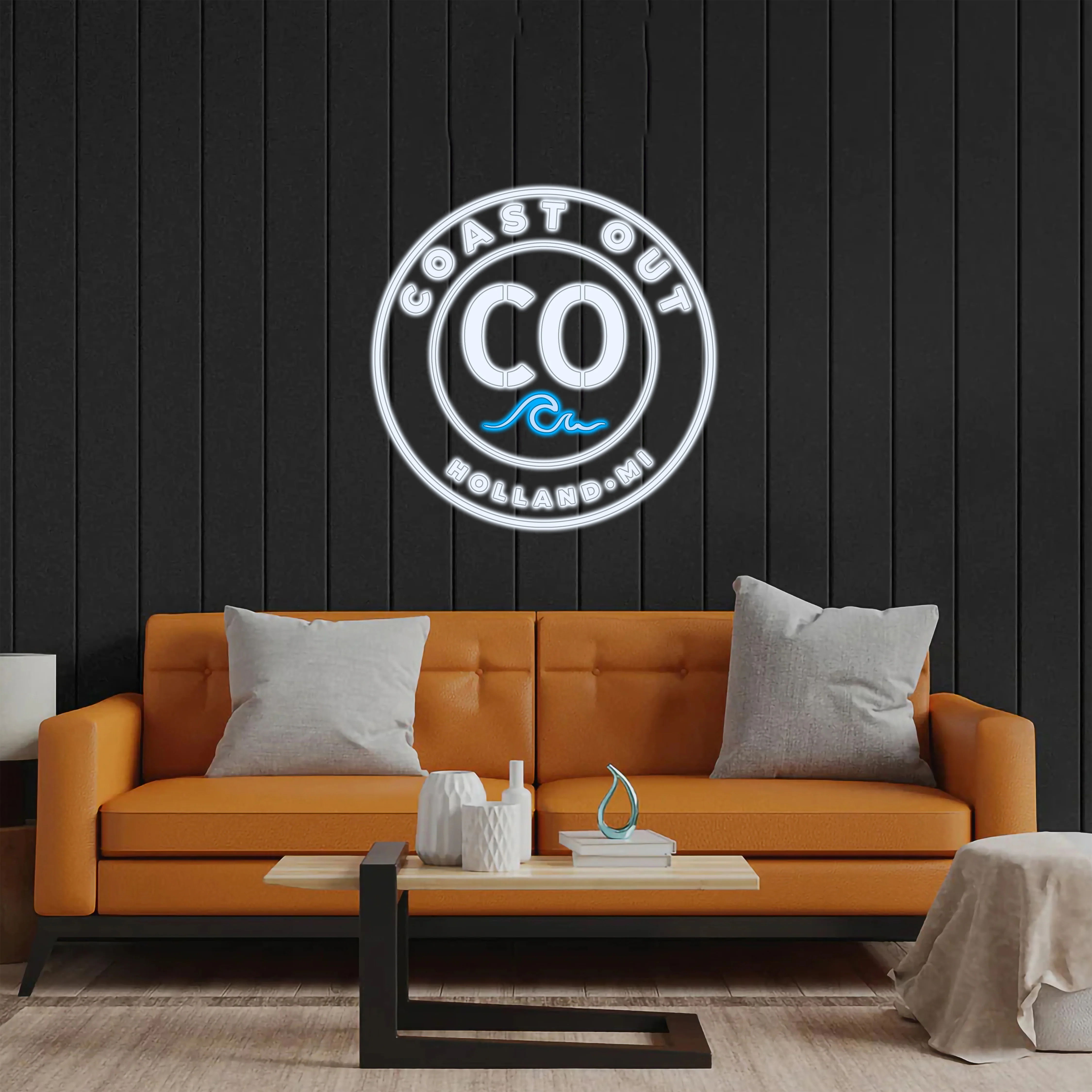 COAST OUT - Premium Neon Artwork
