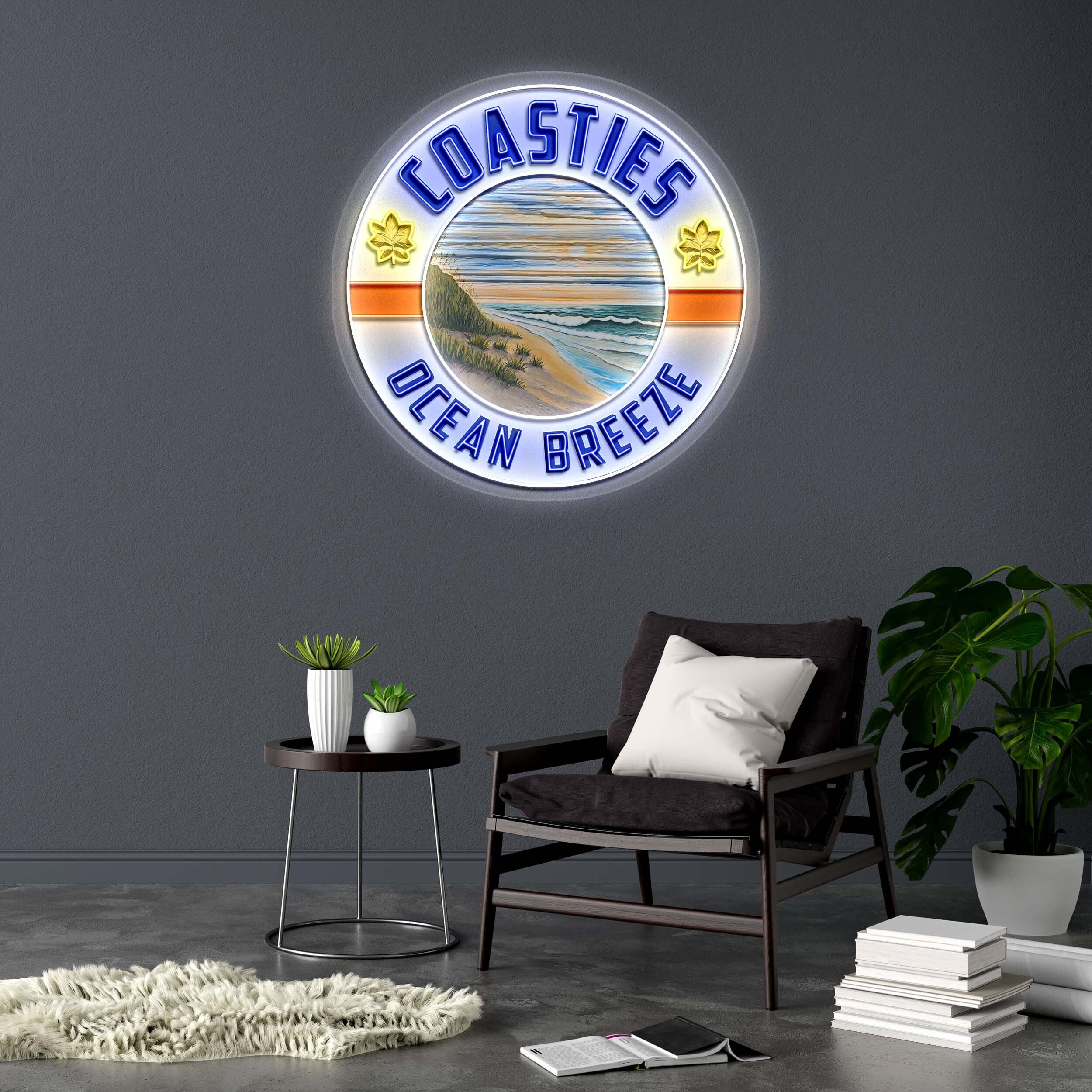 COASTIES OCEAN BREEZE - Premium Neon Artwork