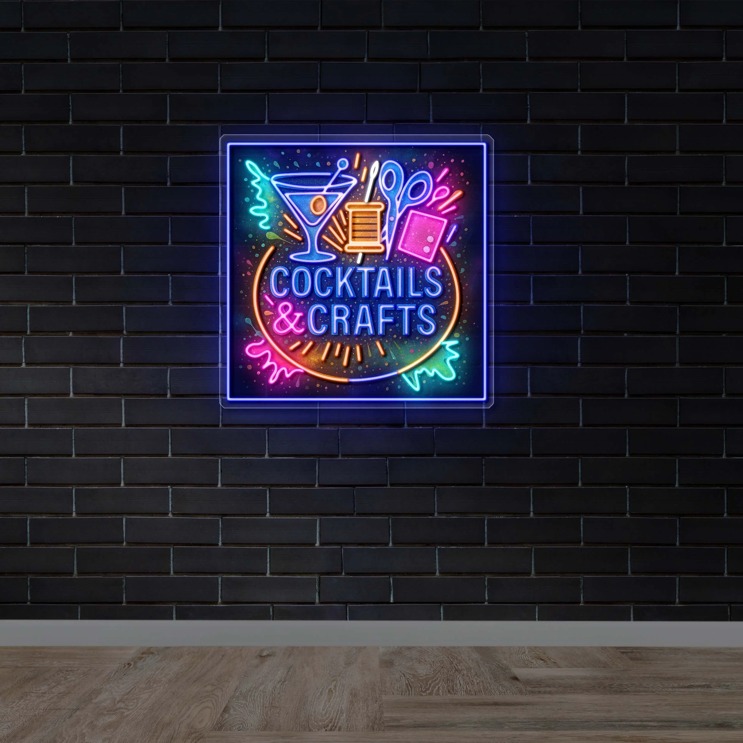 COCKTAILS & CRAFTS - Premium Neon Artwork