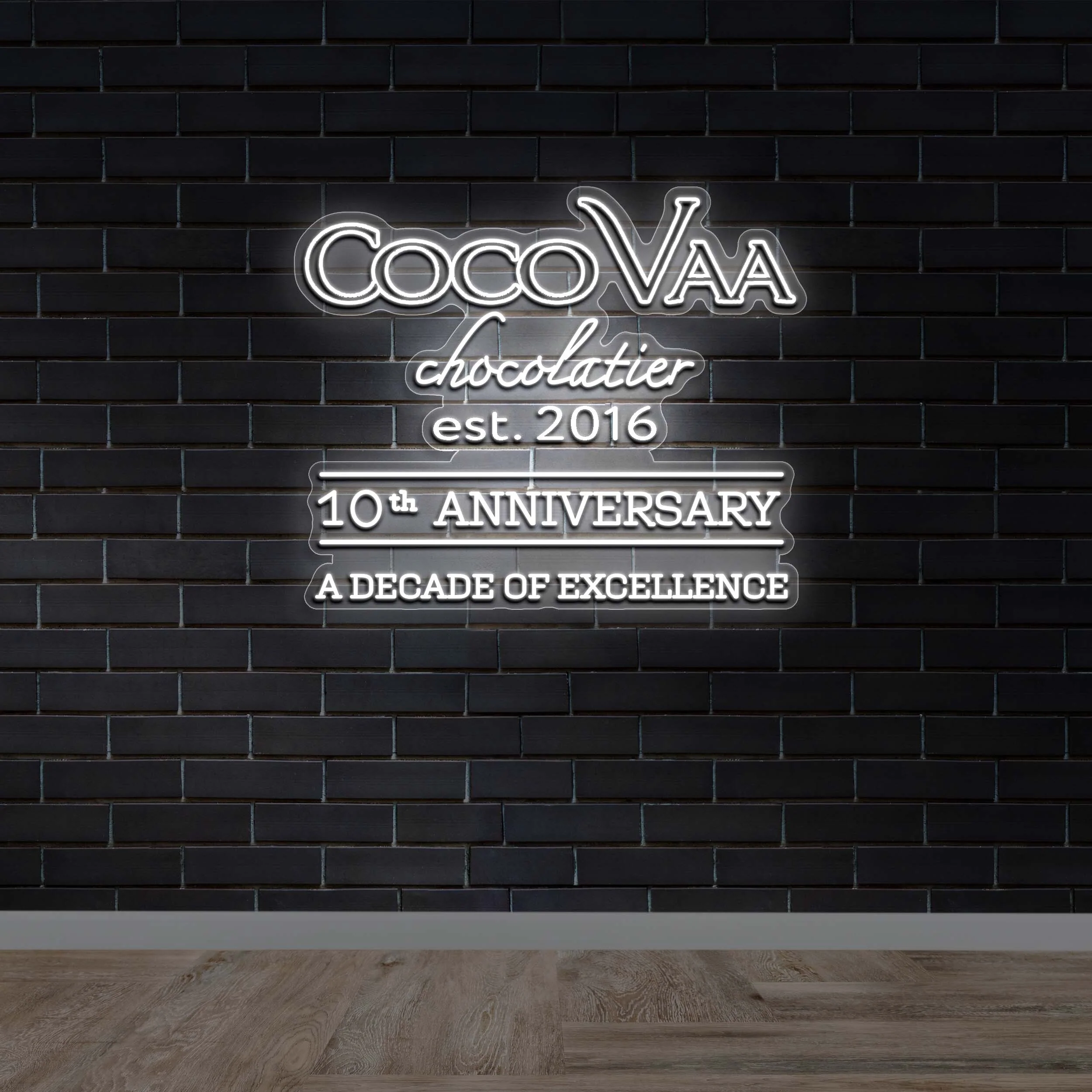 Coco VAA Chocolatier est 2016 - Premium Neon Artwork