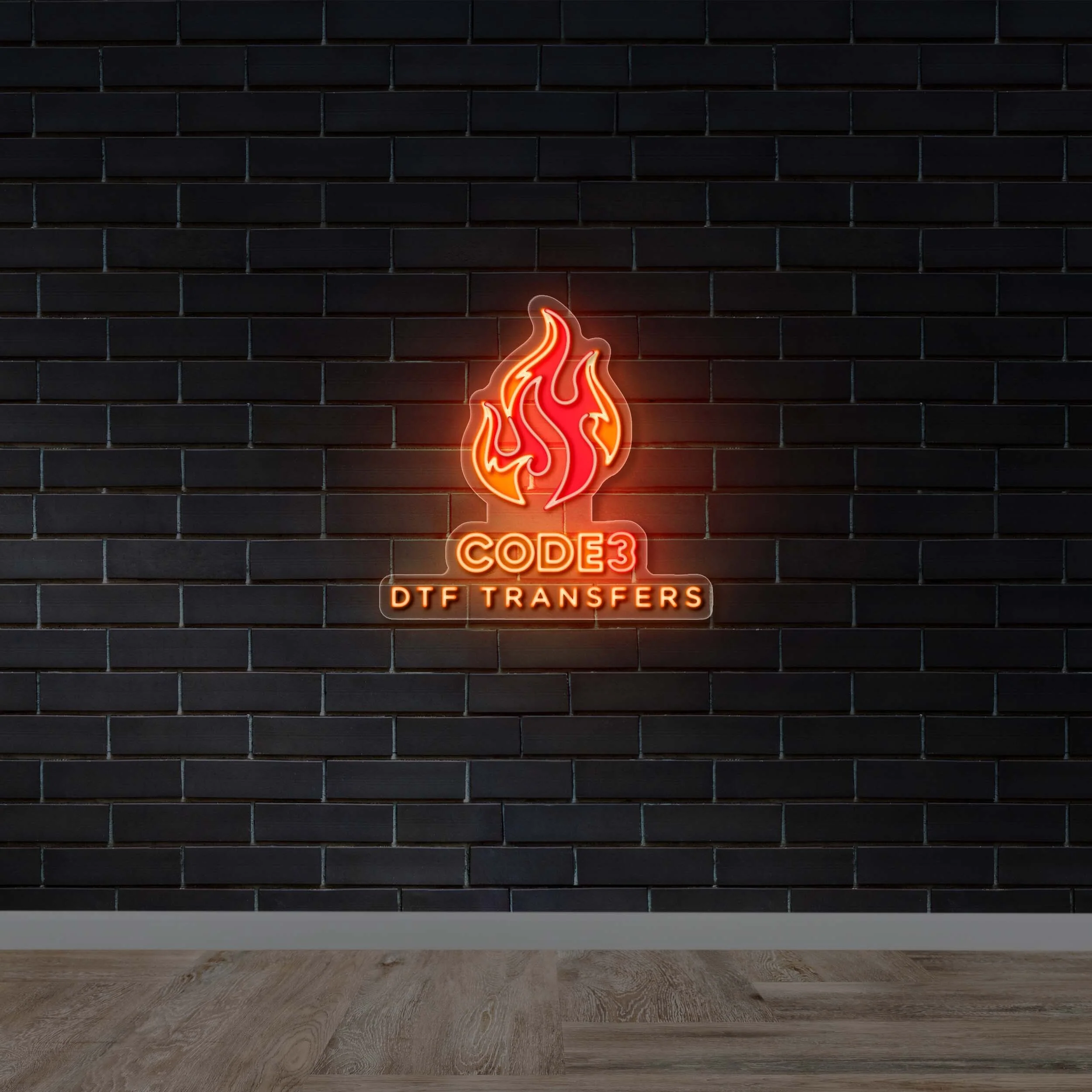 CODE3 DTF Transfers - Premium Neon Artwork