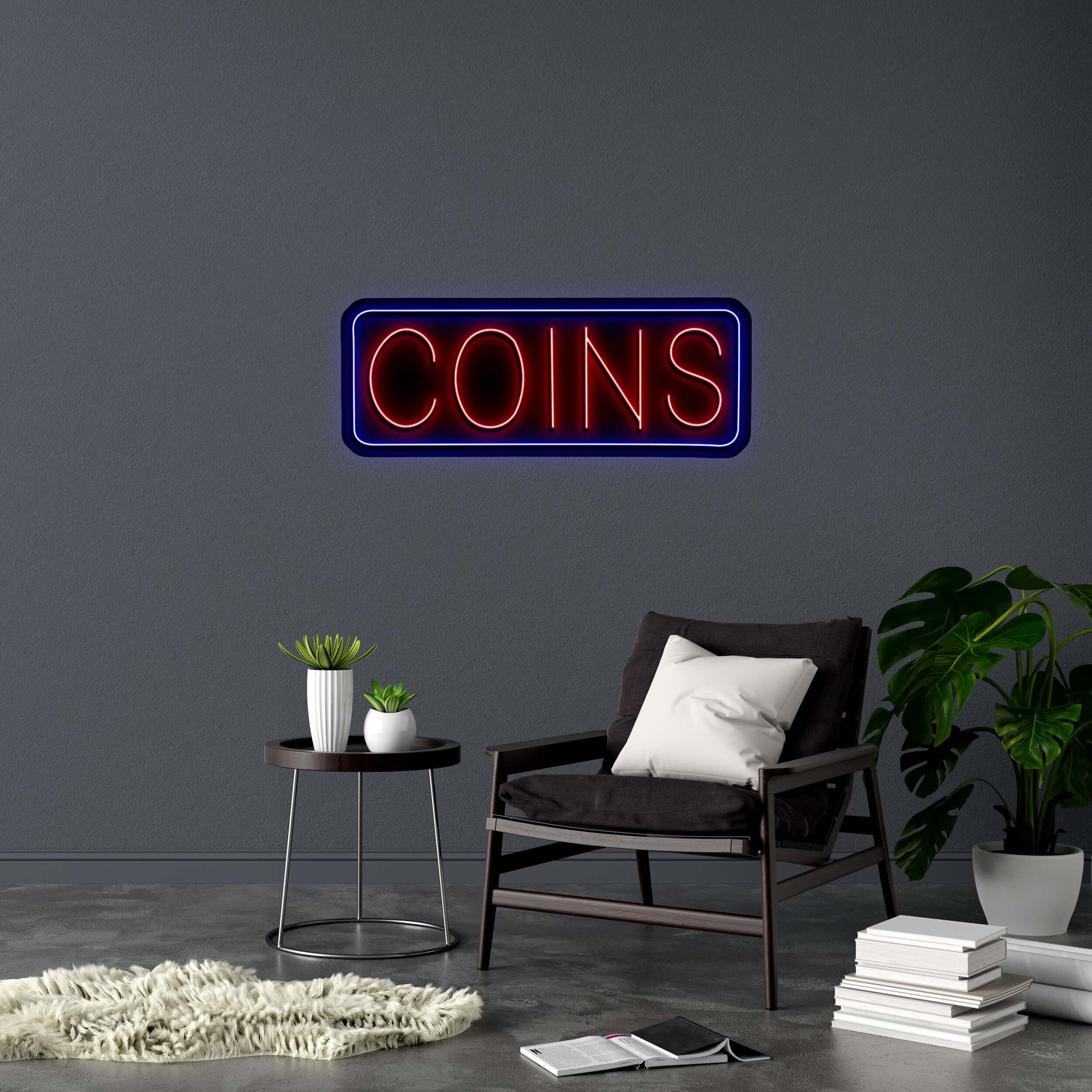 COINS - Premium Neon Artwork