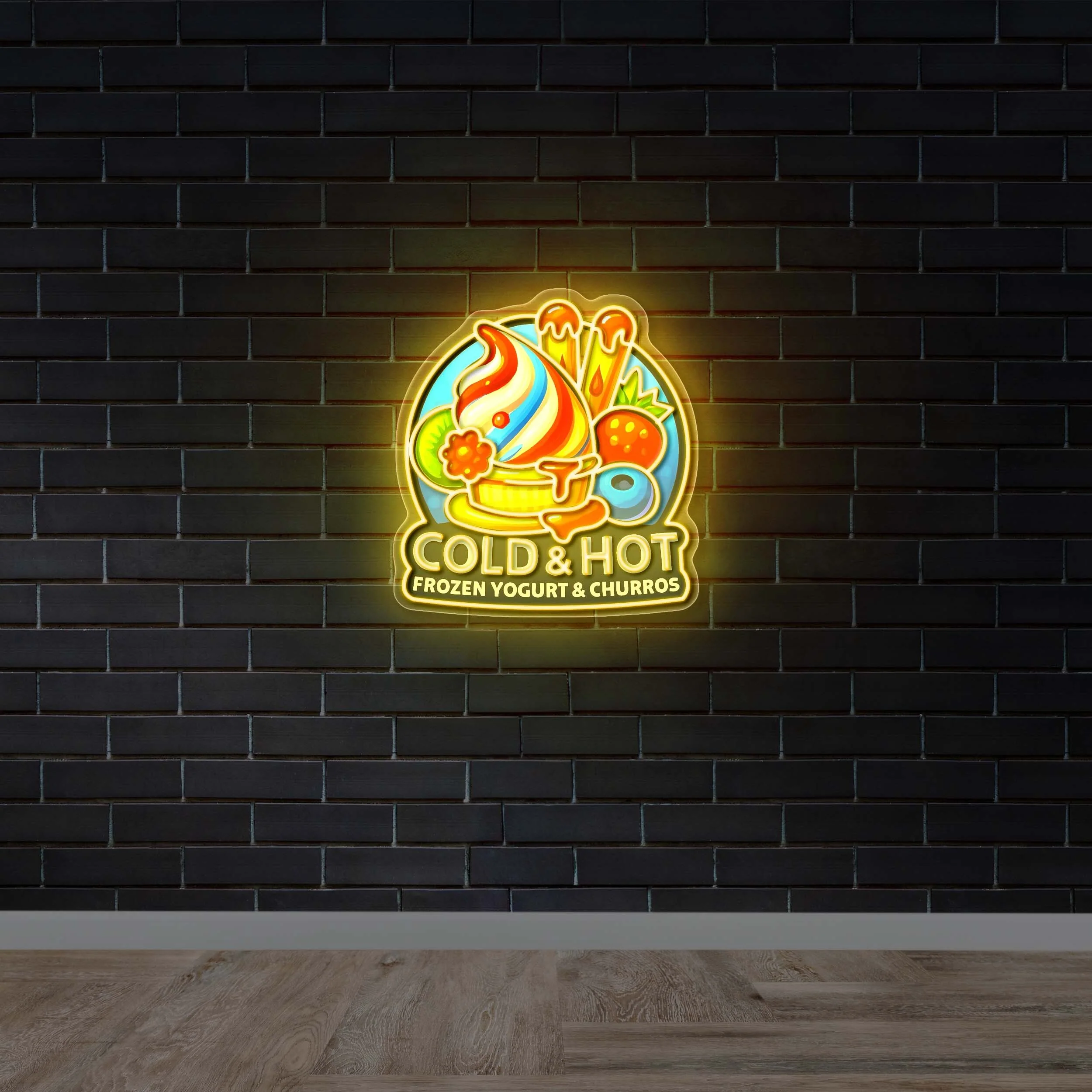 Cold & Hot - Premium Neon Artwork