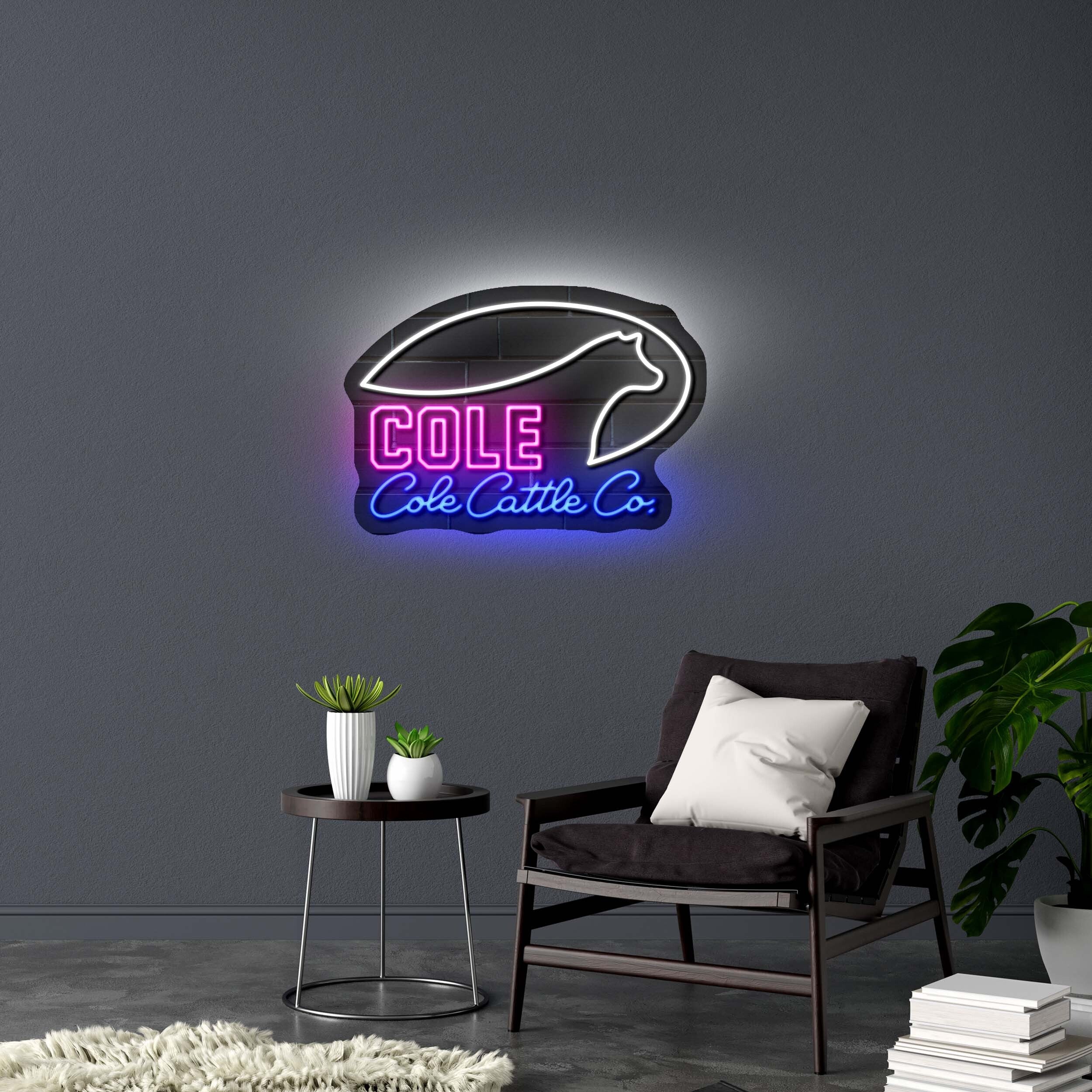 Cole Cattle Co - Premium Neon Artwork