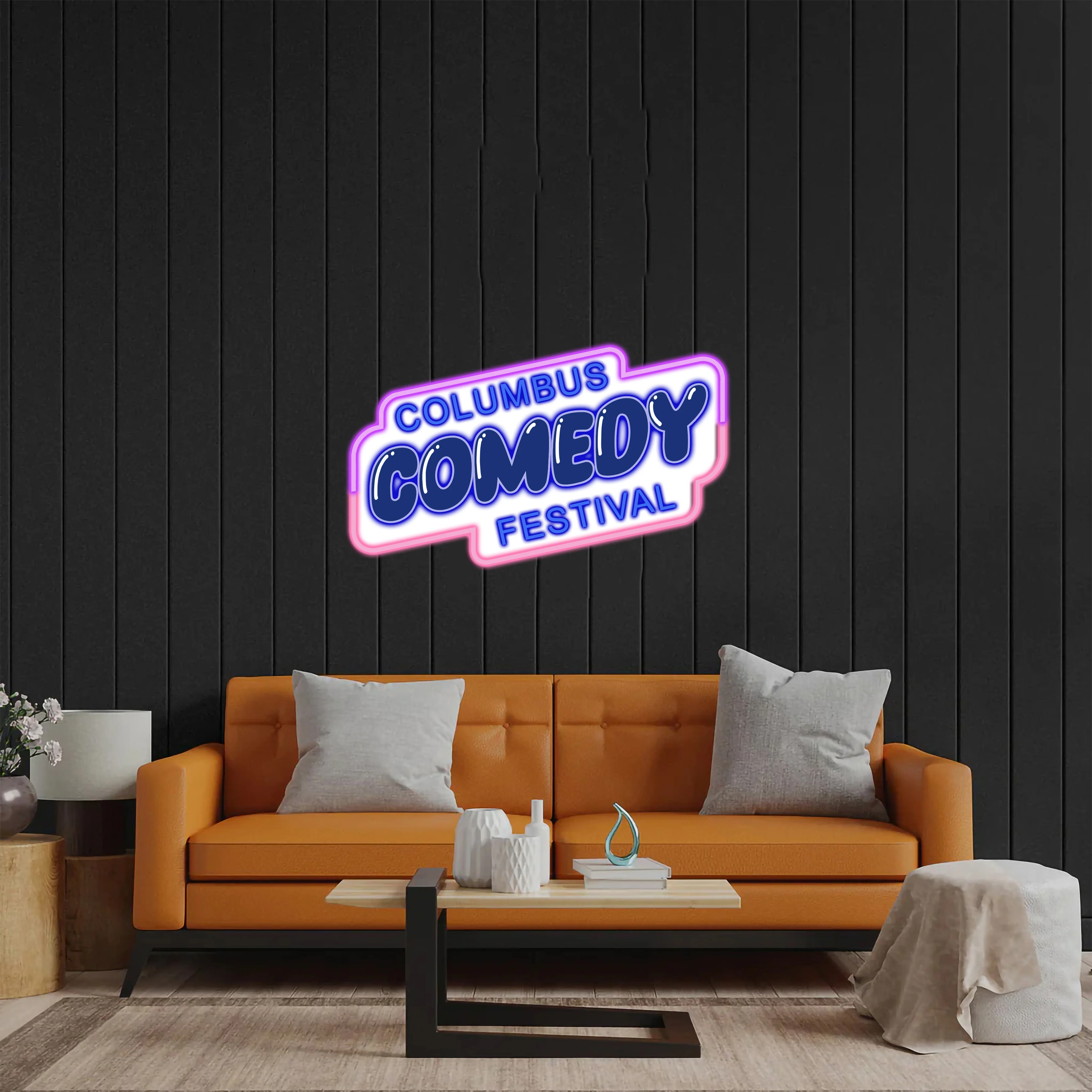 Columbus Comedy Festival - Premium Neon Artwork