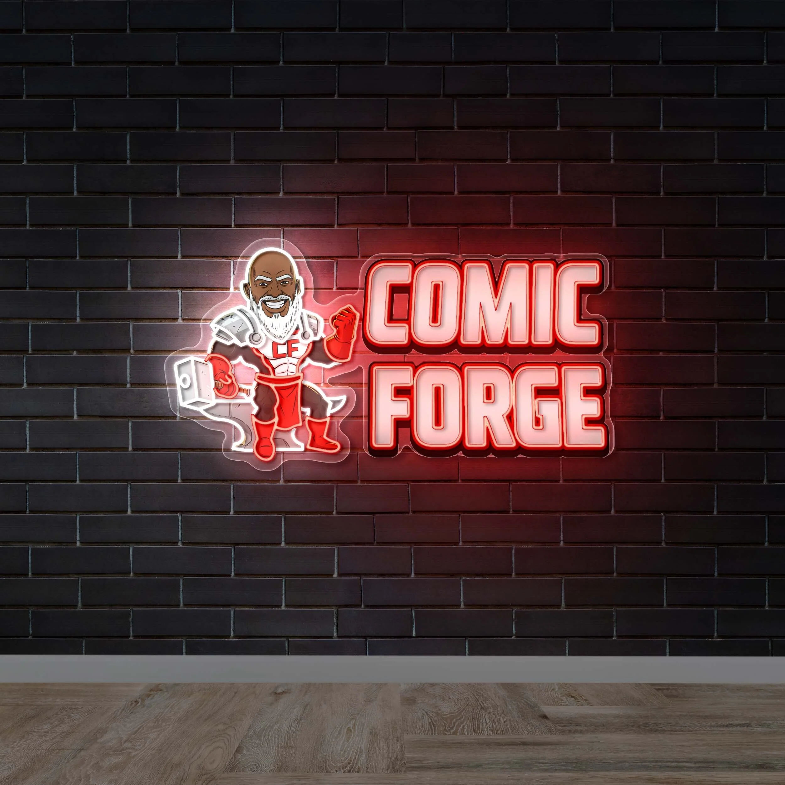 COMIC FORGE - Premium Neon Artwork