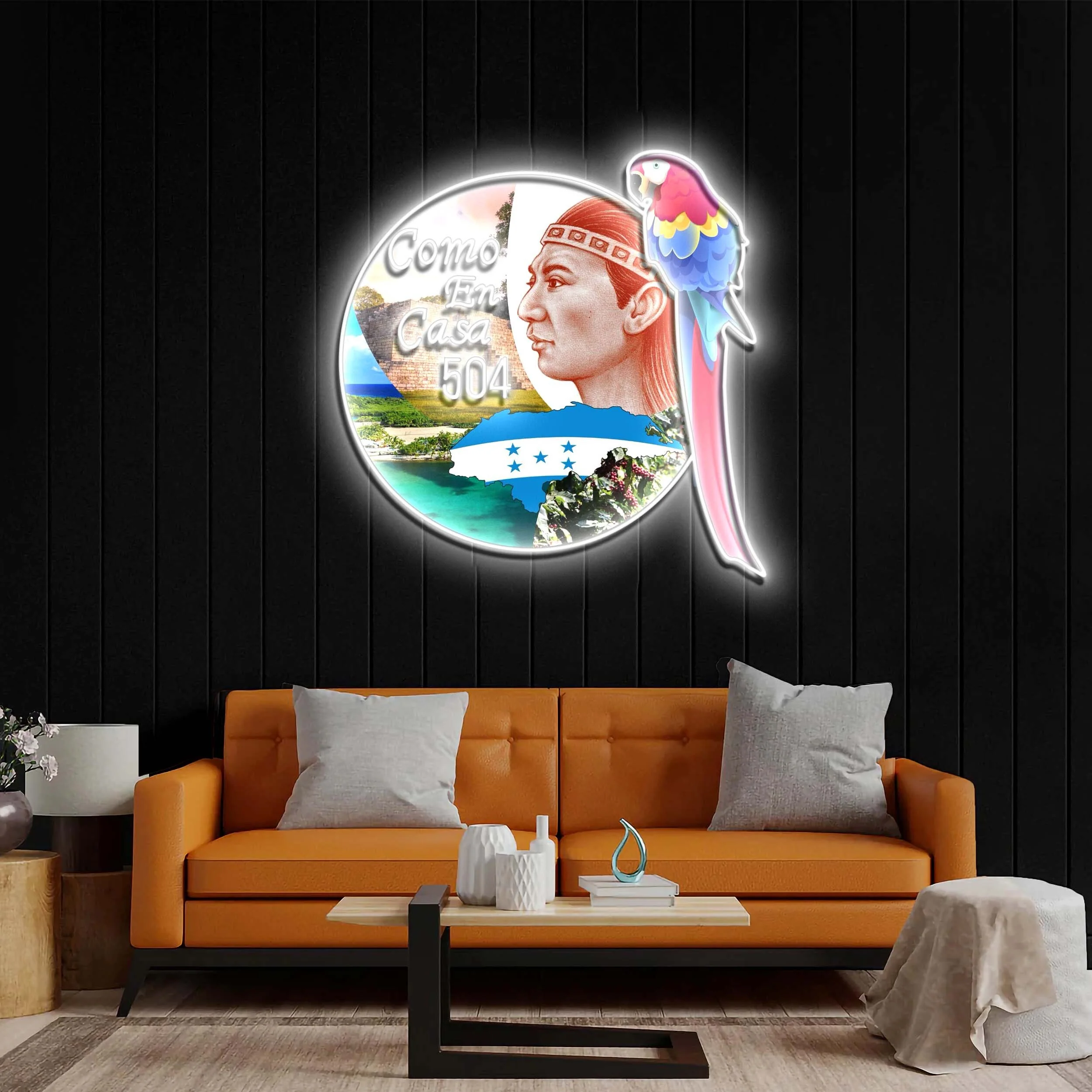 Como En Casa 504 - Premium Neon Artwork