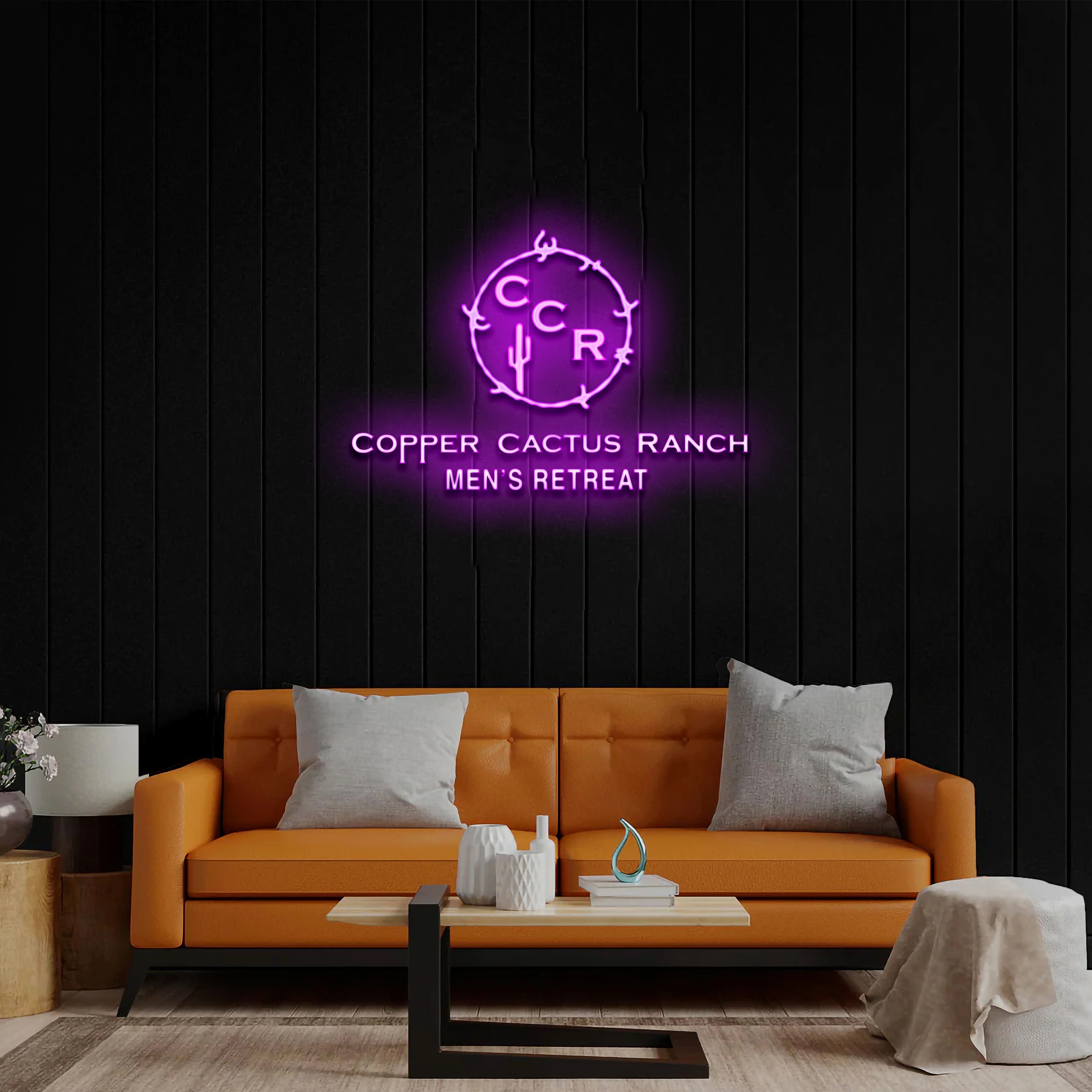 Copper Cactus Ranch - Premium Neon Artwork