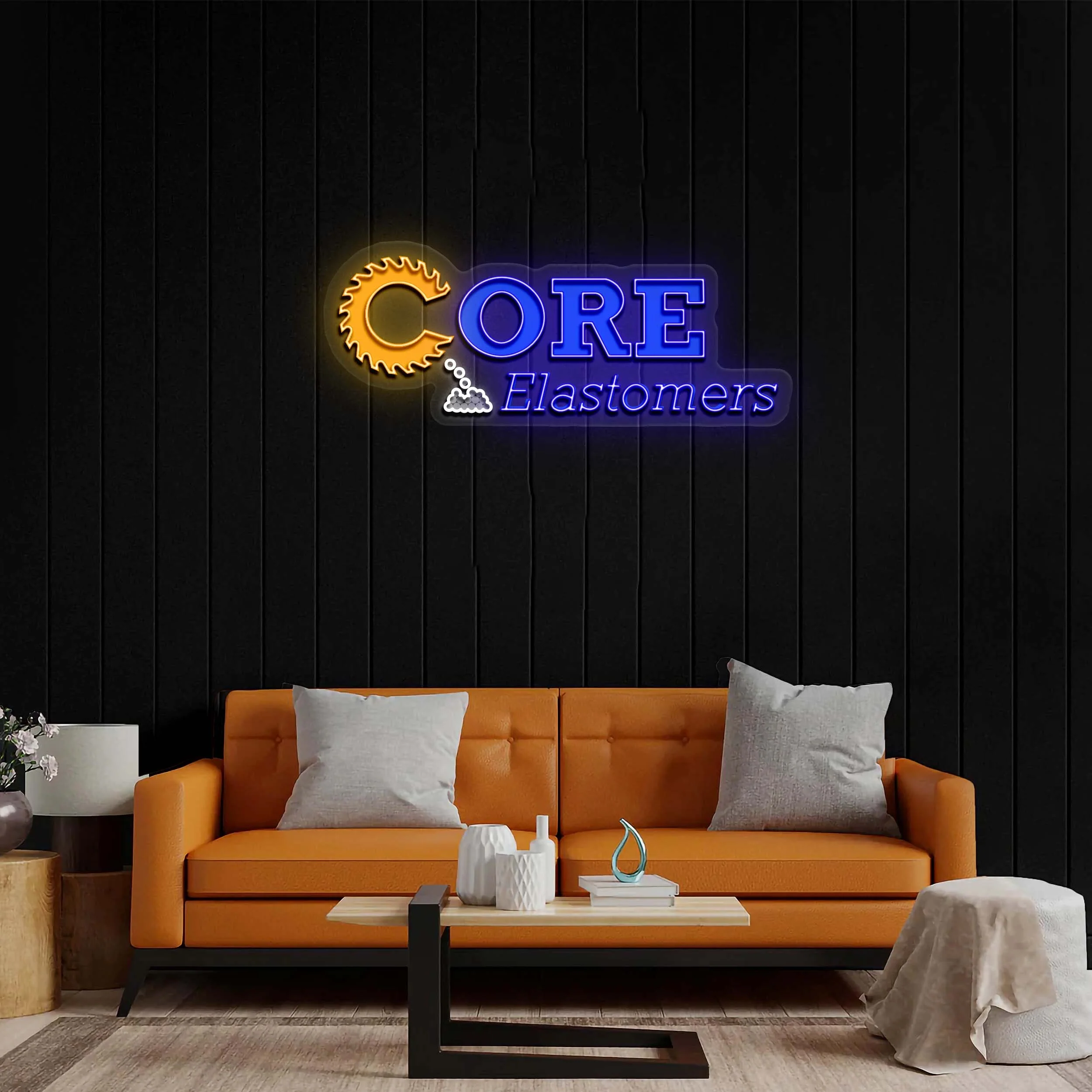 CORE ELASTOMERS - Premium Neon Artwork