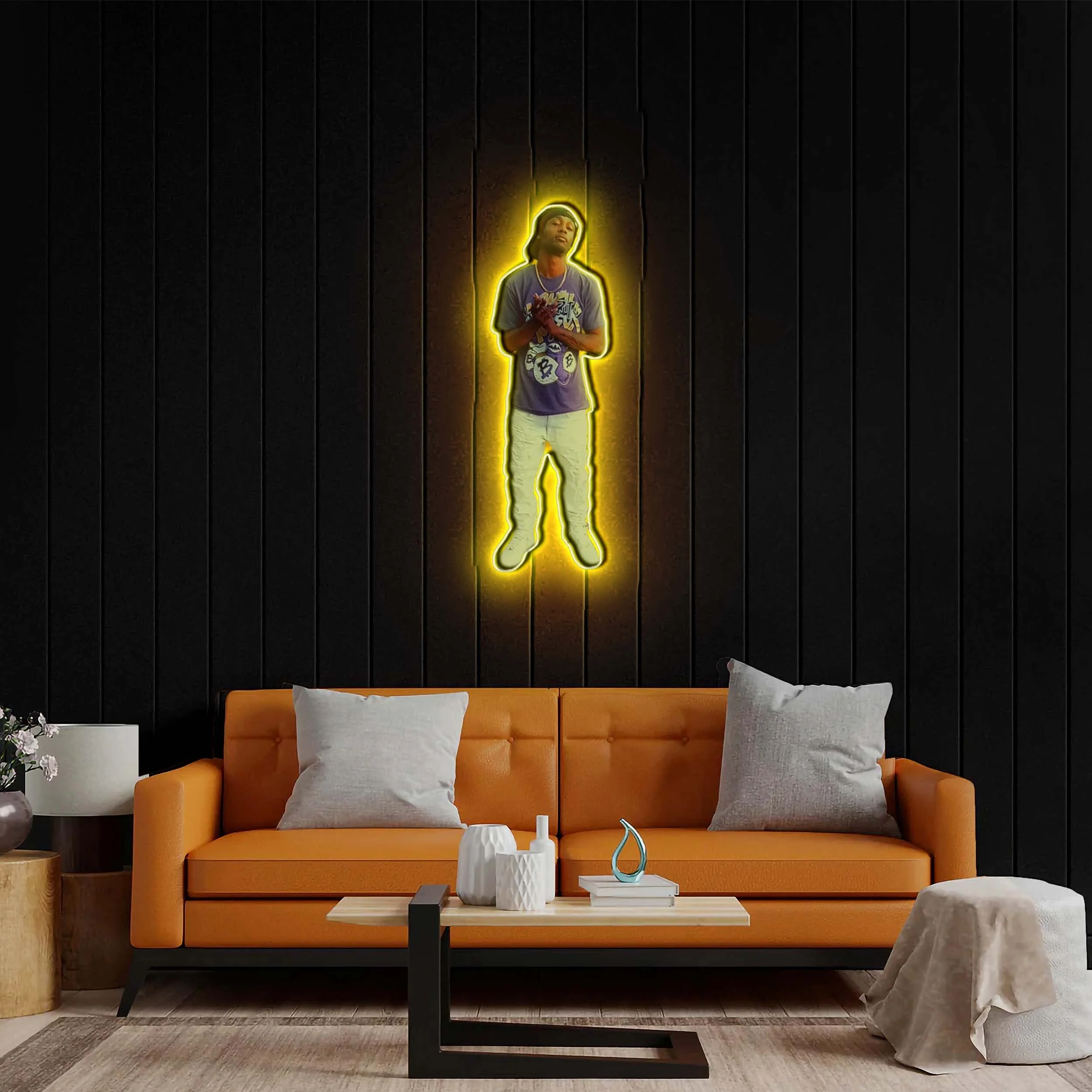 Corey in Neon - Premium Neon Artwork