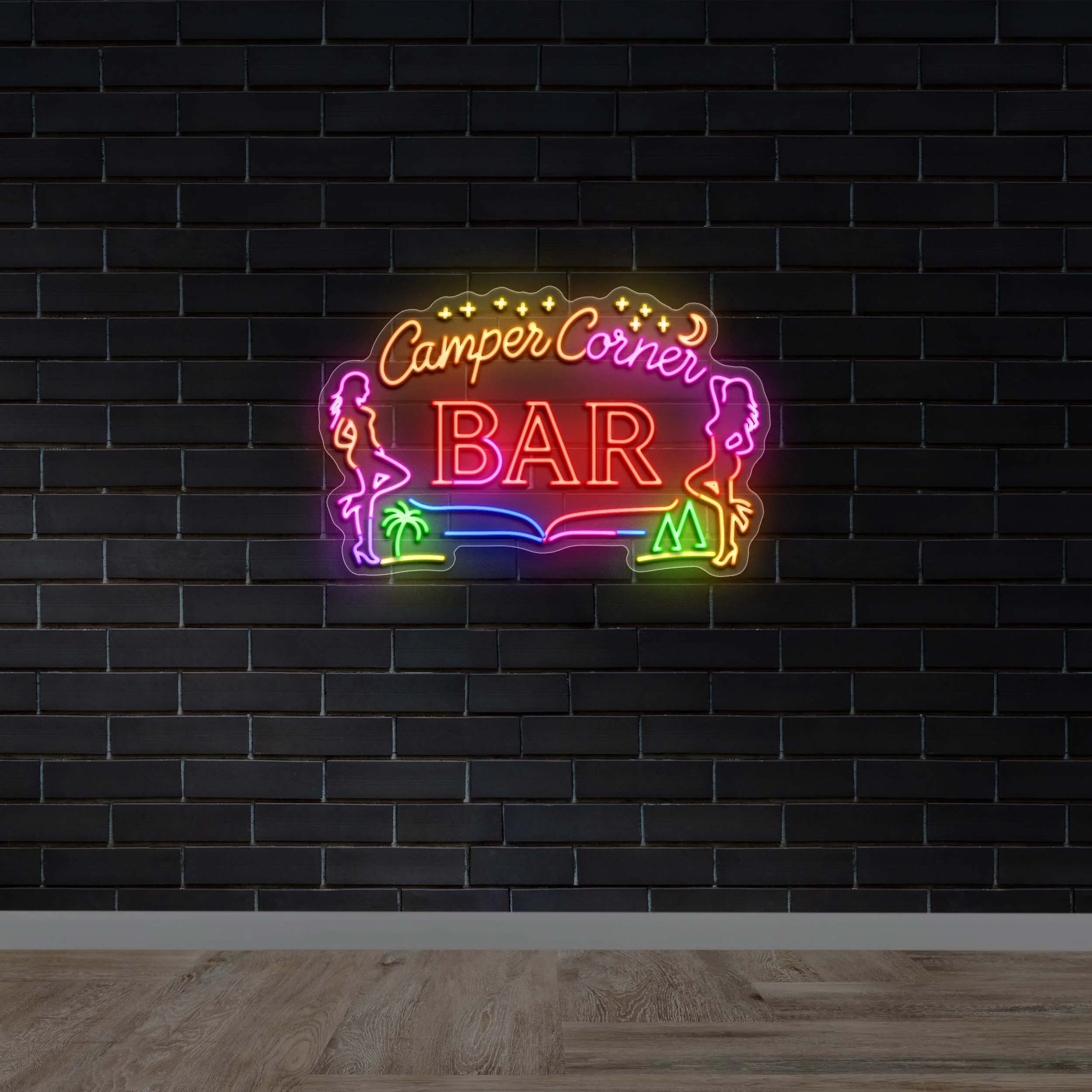 CORNERS BAR - Premium Neon Artwork