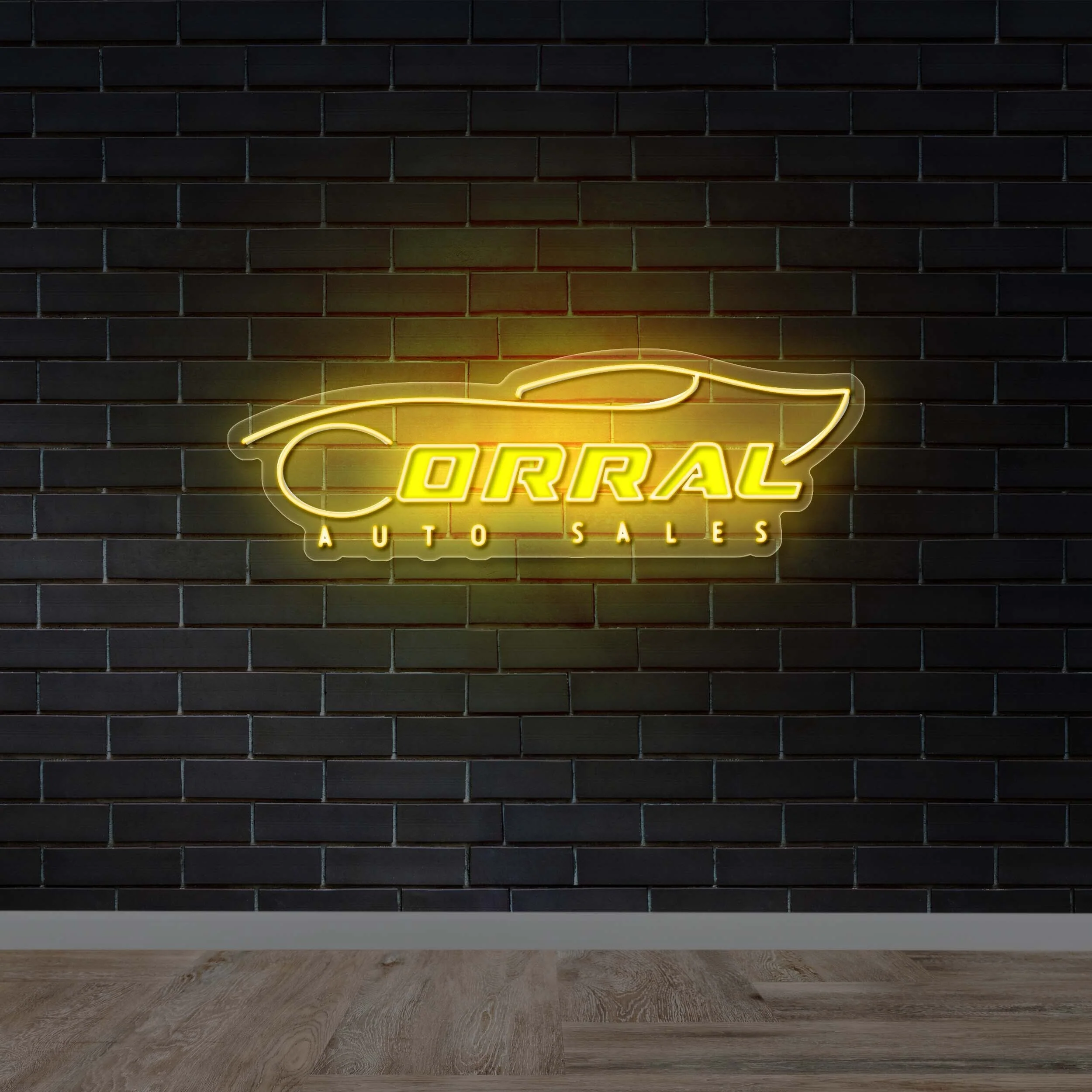 CORRAL AUTO SALES - Premium Neon Artwork