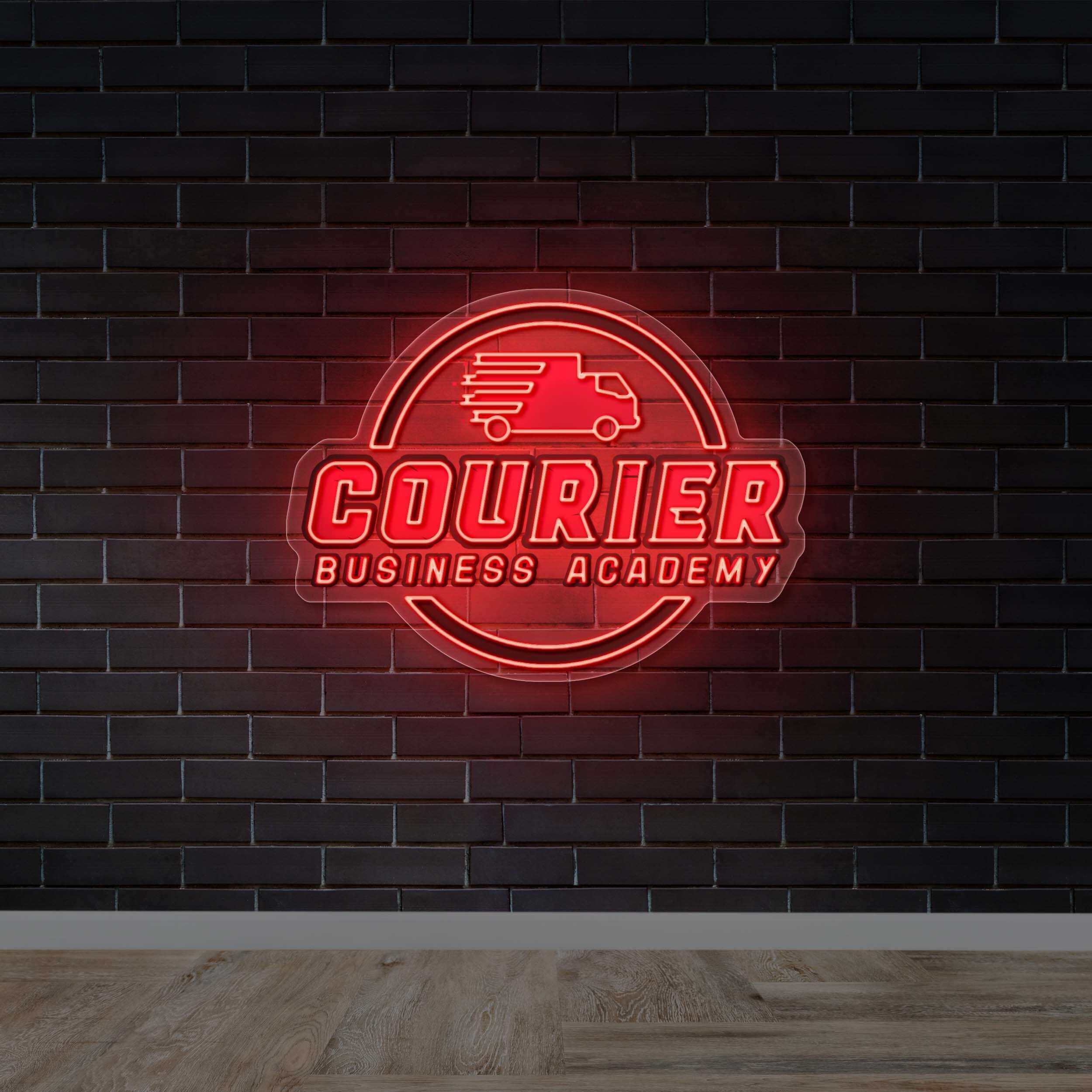 COURIER BUSINESS ACADEMY - Premium Neon Artwork