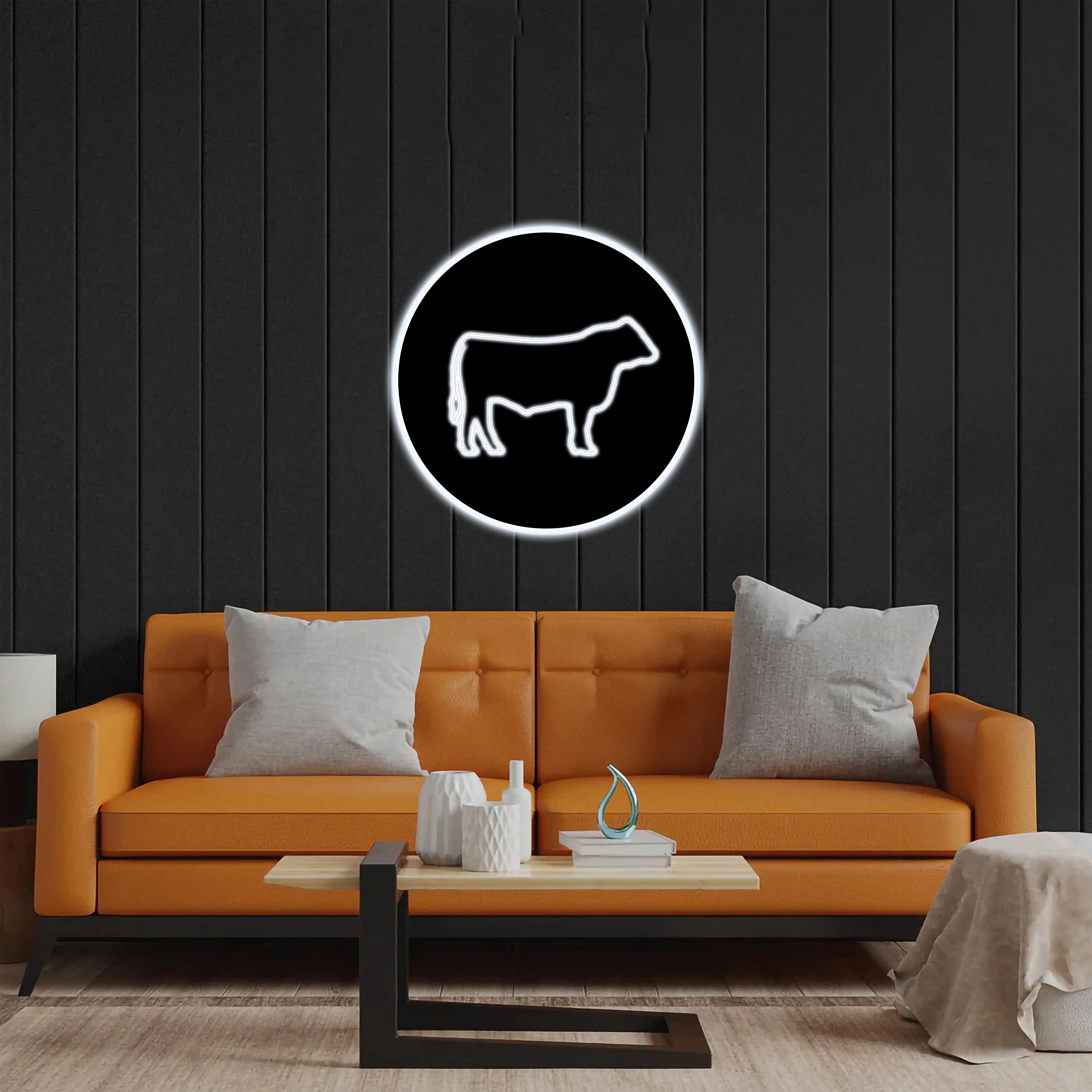 Cow Logo - Premium Neon Artwork