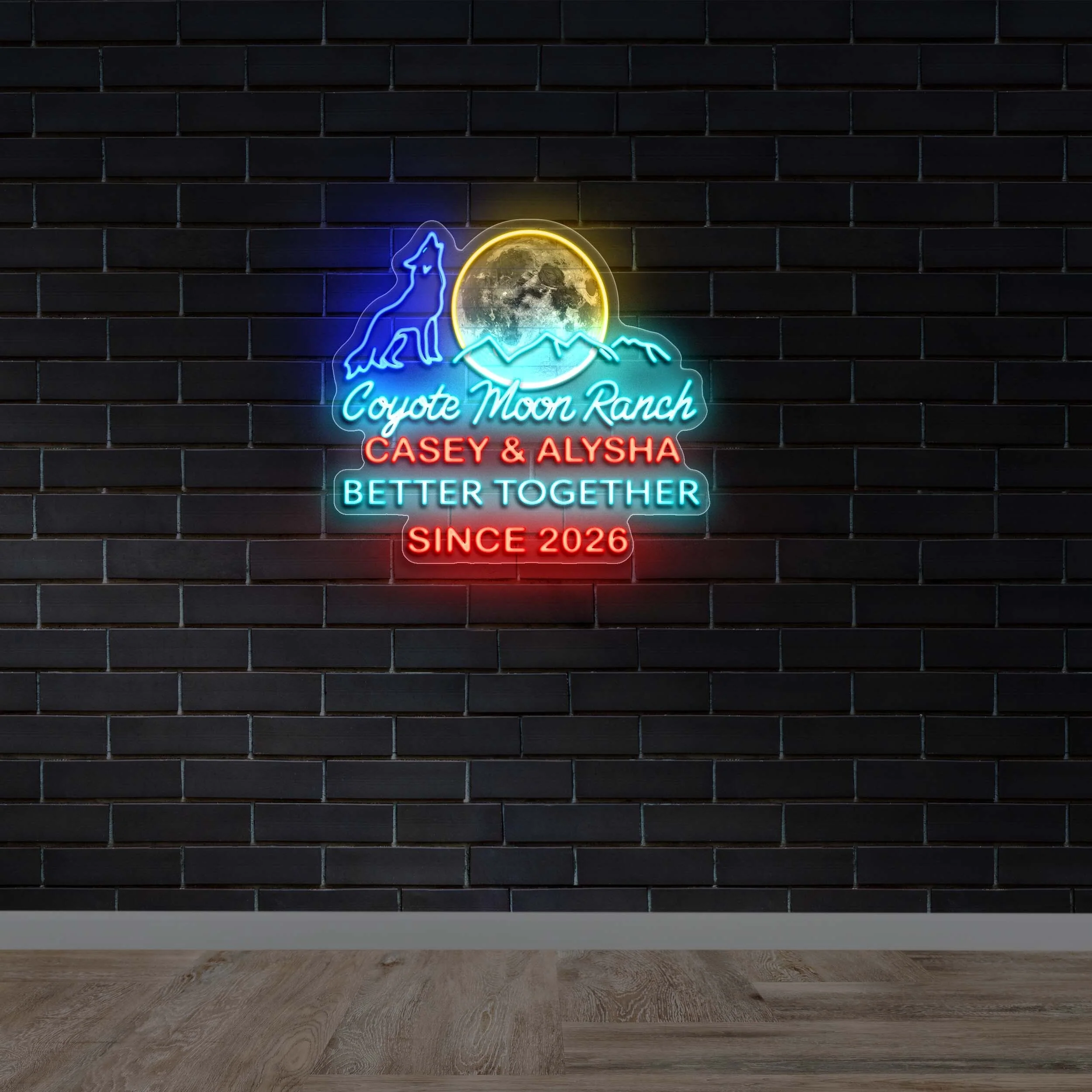 Coyote Moon Ranch - Premium Neon Artwork