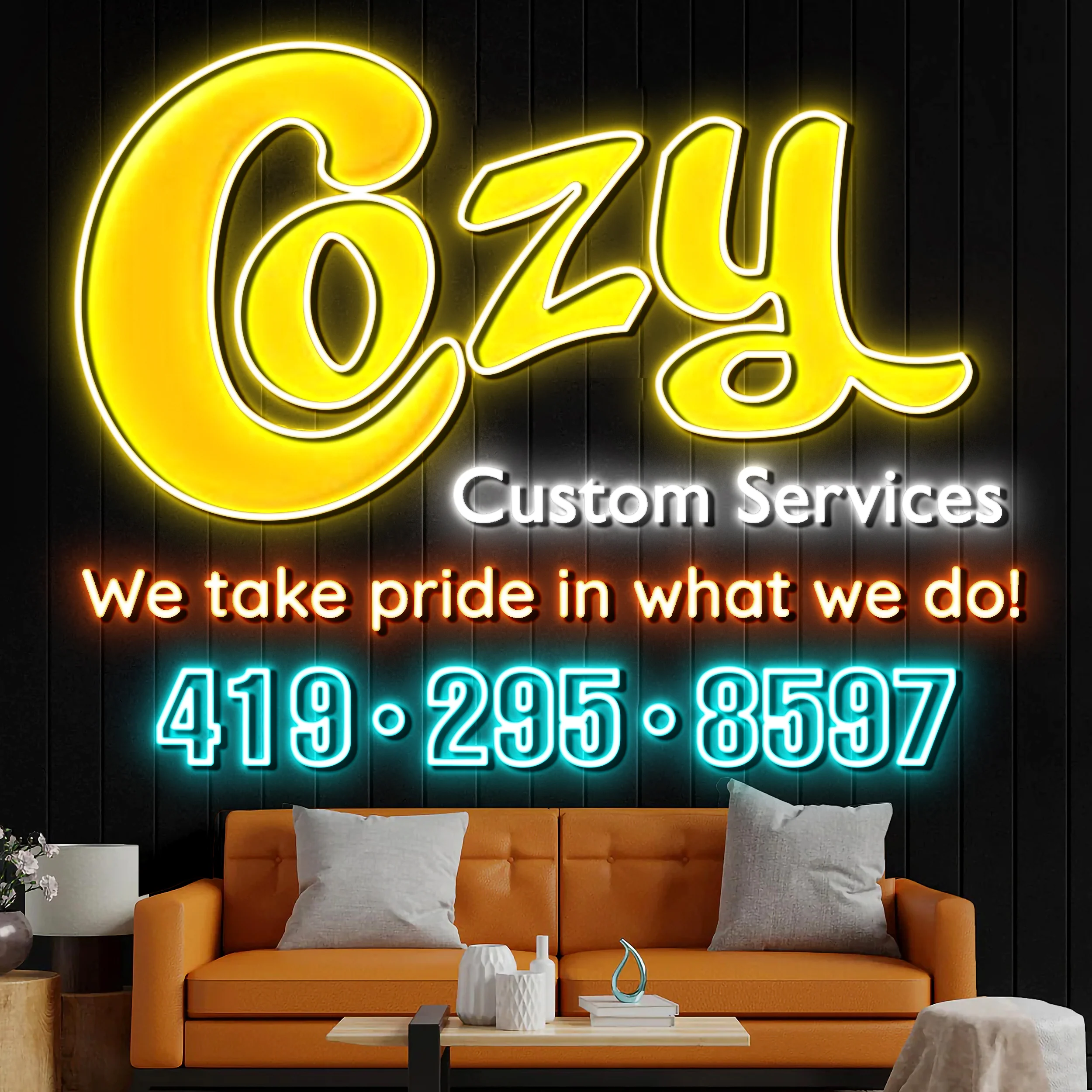 Cozy - Premium Neon Artwork
