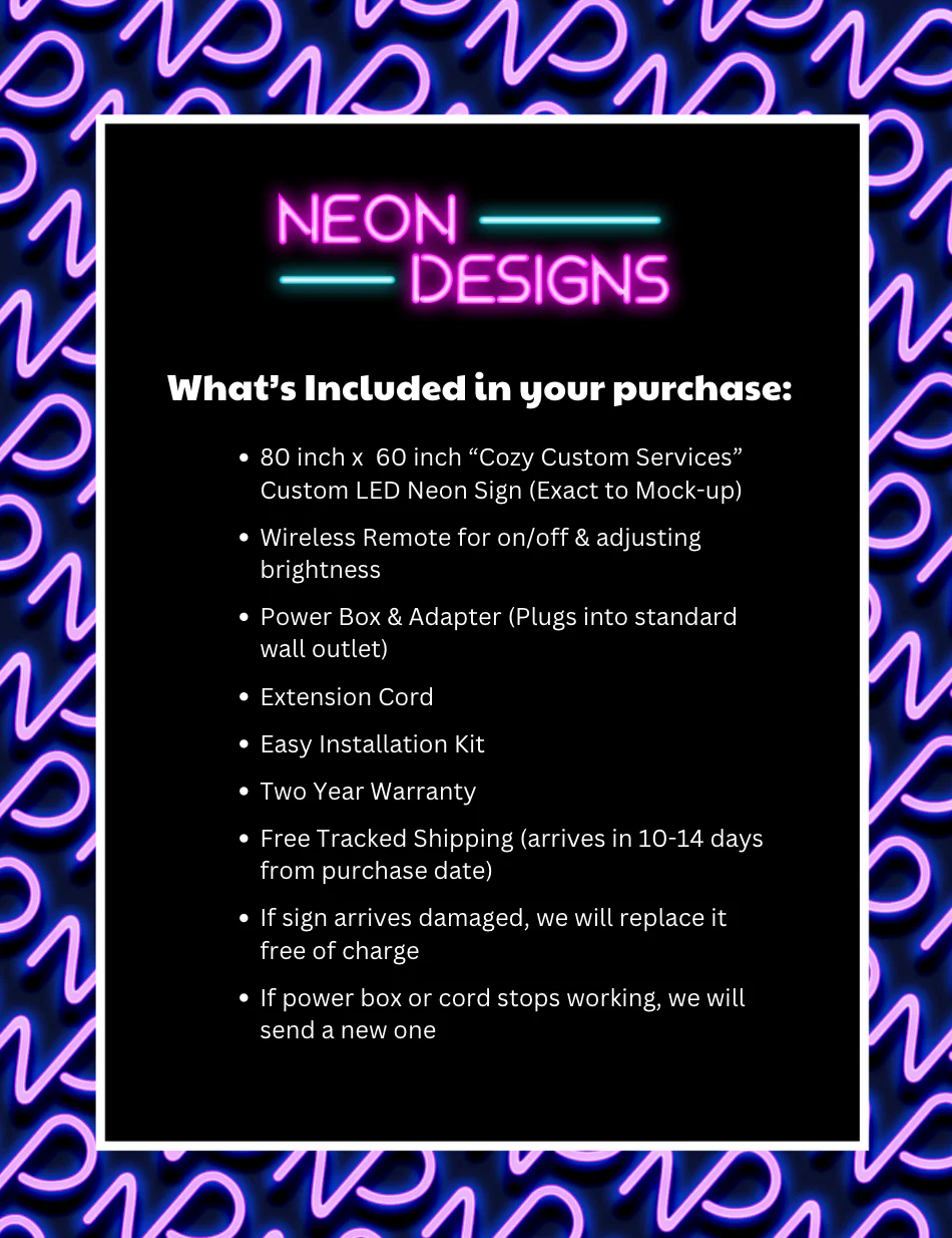 Cozy - Premium Neon Artwork - Image 2