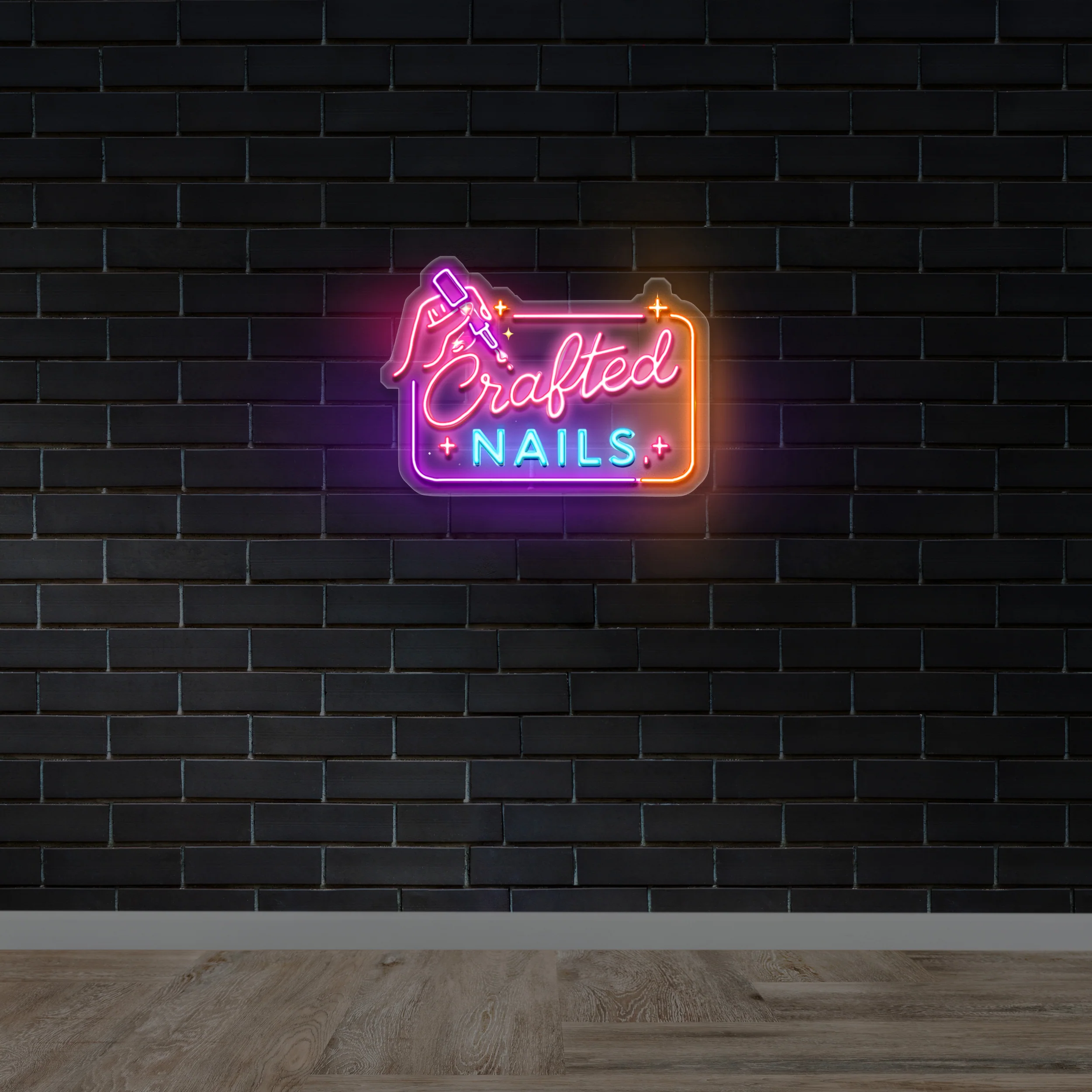 CRAFTED NAILS - Premium Neon Artwork