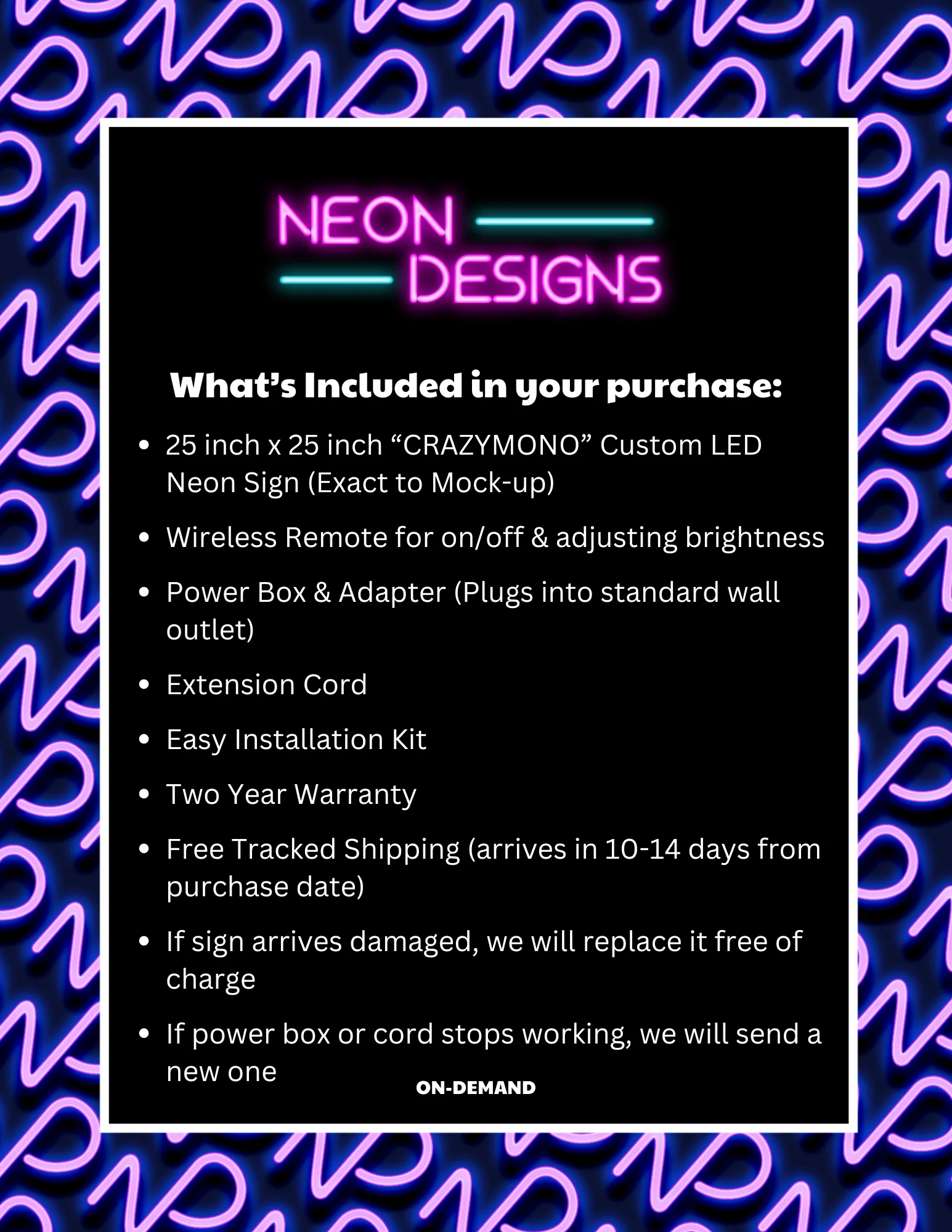 CRAZY MONO - Premium Neon Artwork - Image 2