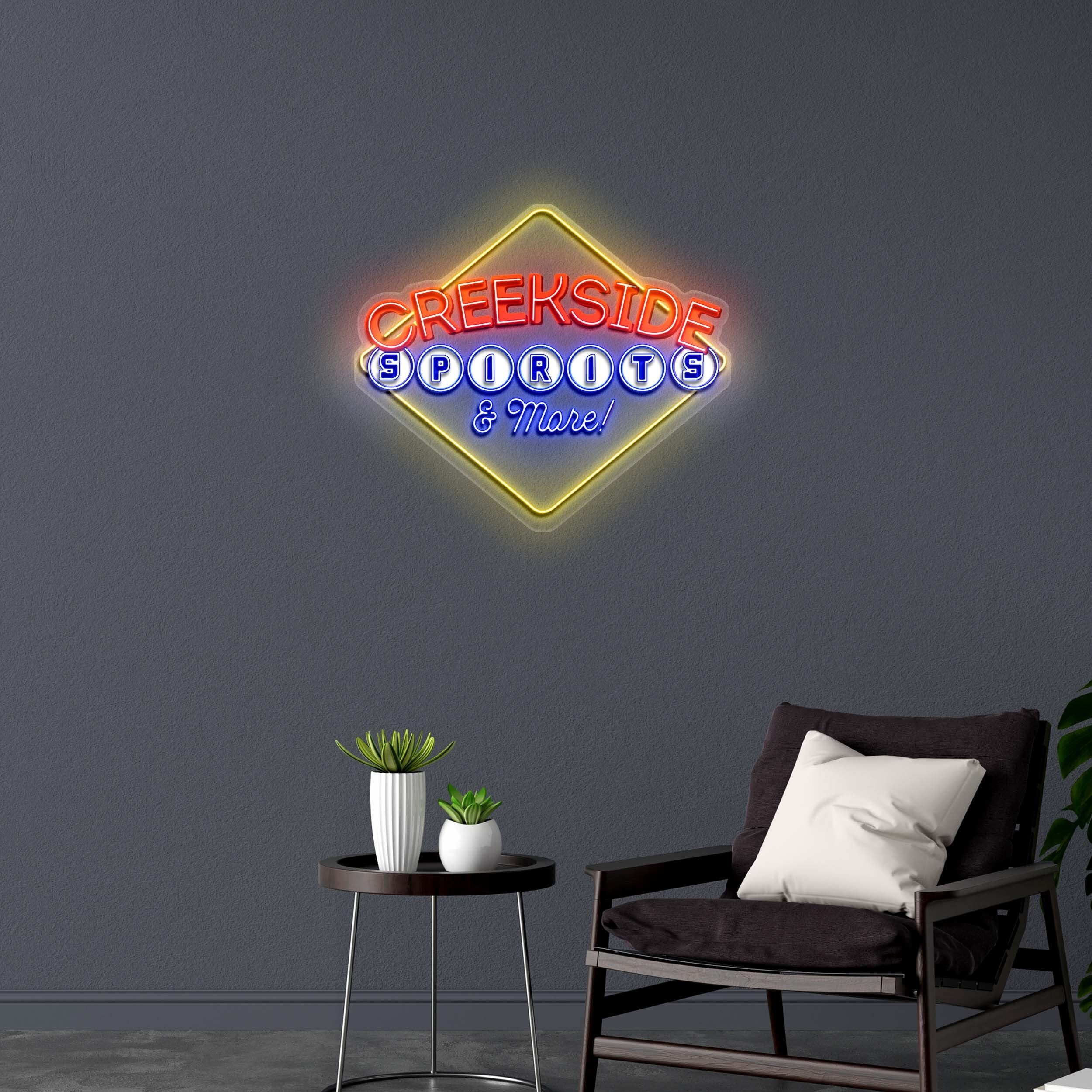 CREEKSIDE SPIRITS & More | 2nd Version - Premium Neon Artwork