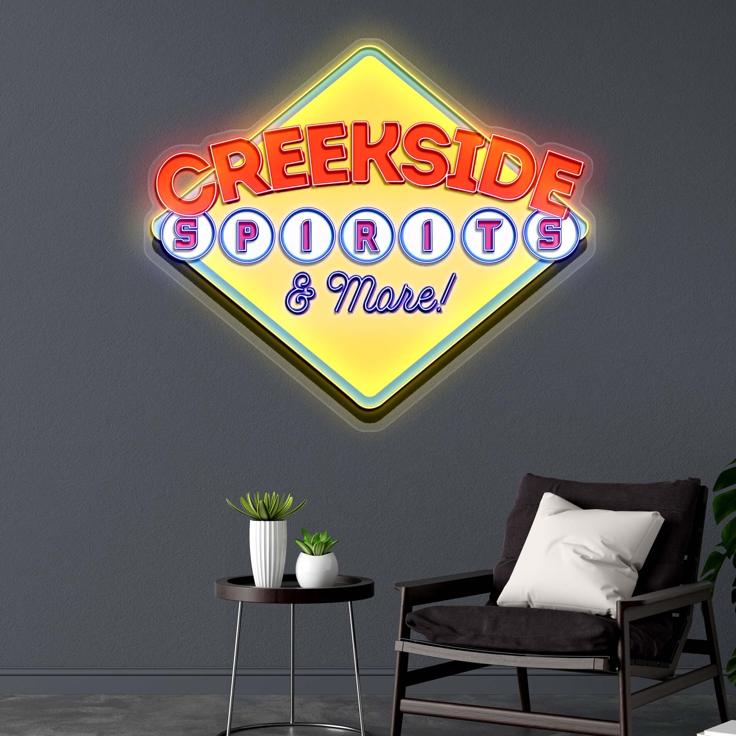 CREEKSIDE SPIRITS & More - Premium Neon Artwork