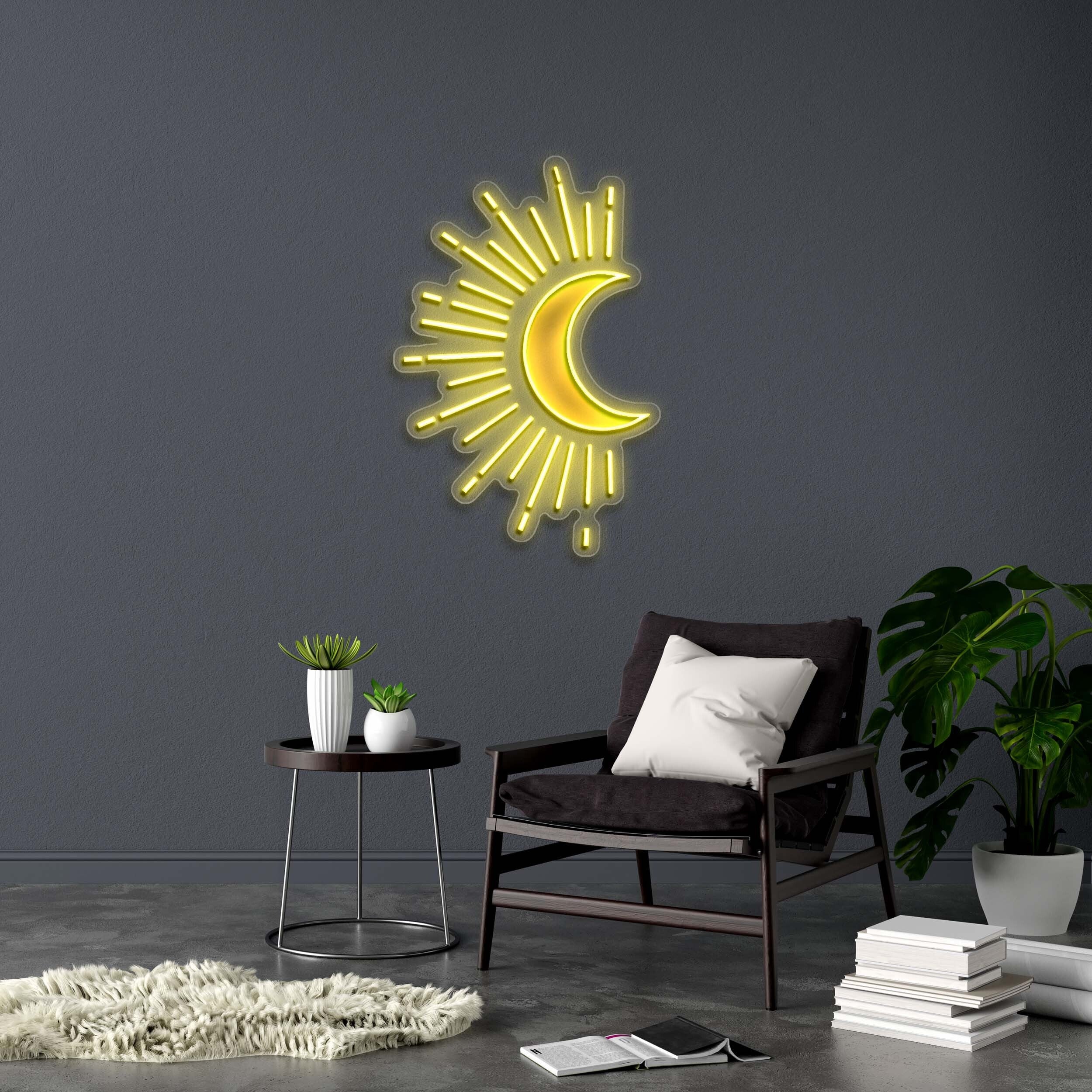 Crescent Moon - Premium Neon Artwork