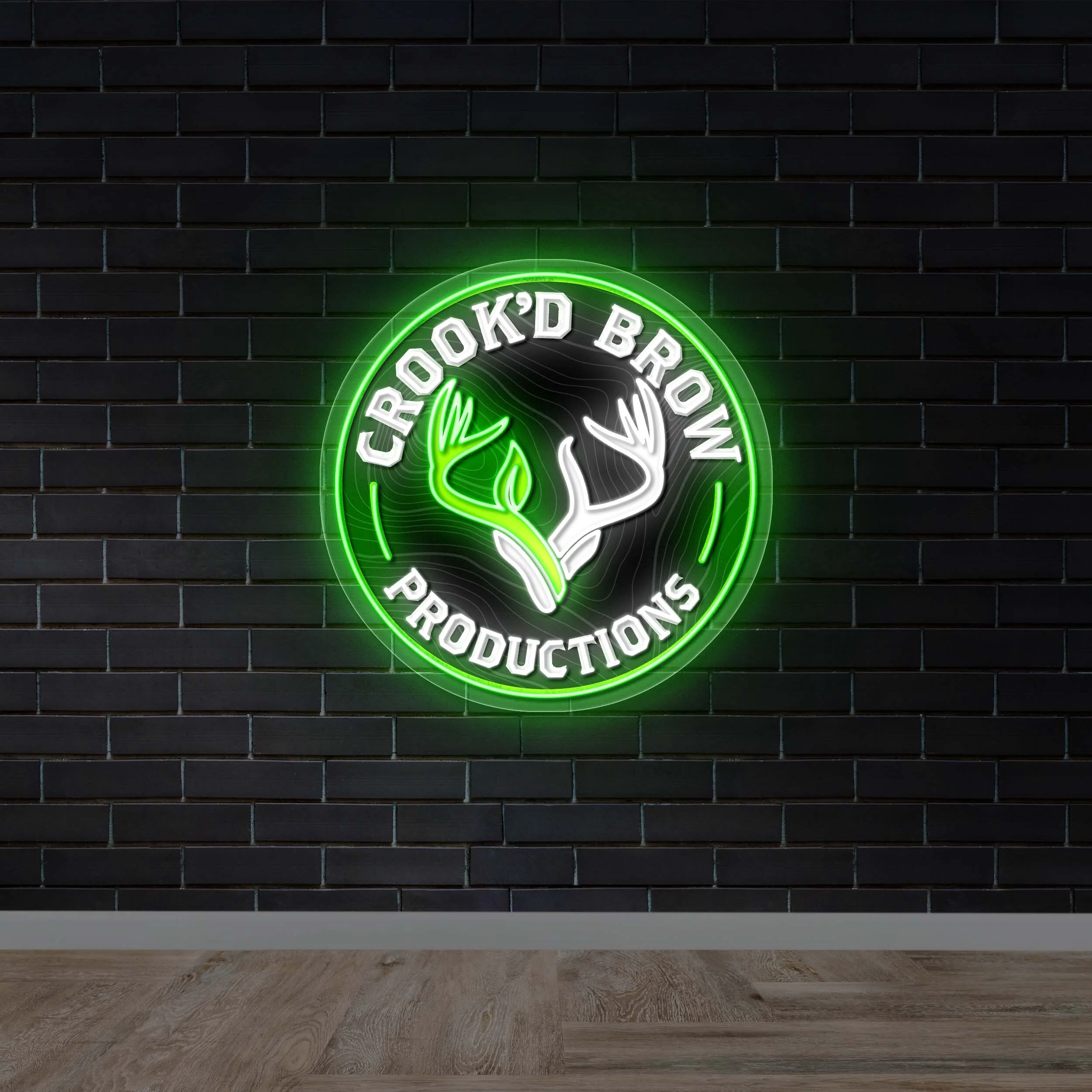 CROOK'D BROW - Premium Neon Artwork