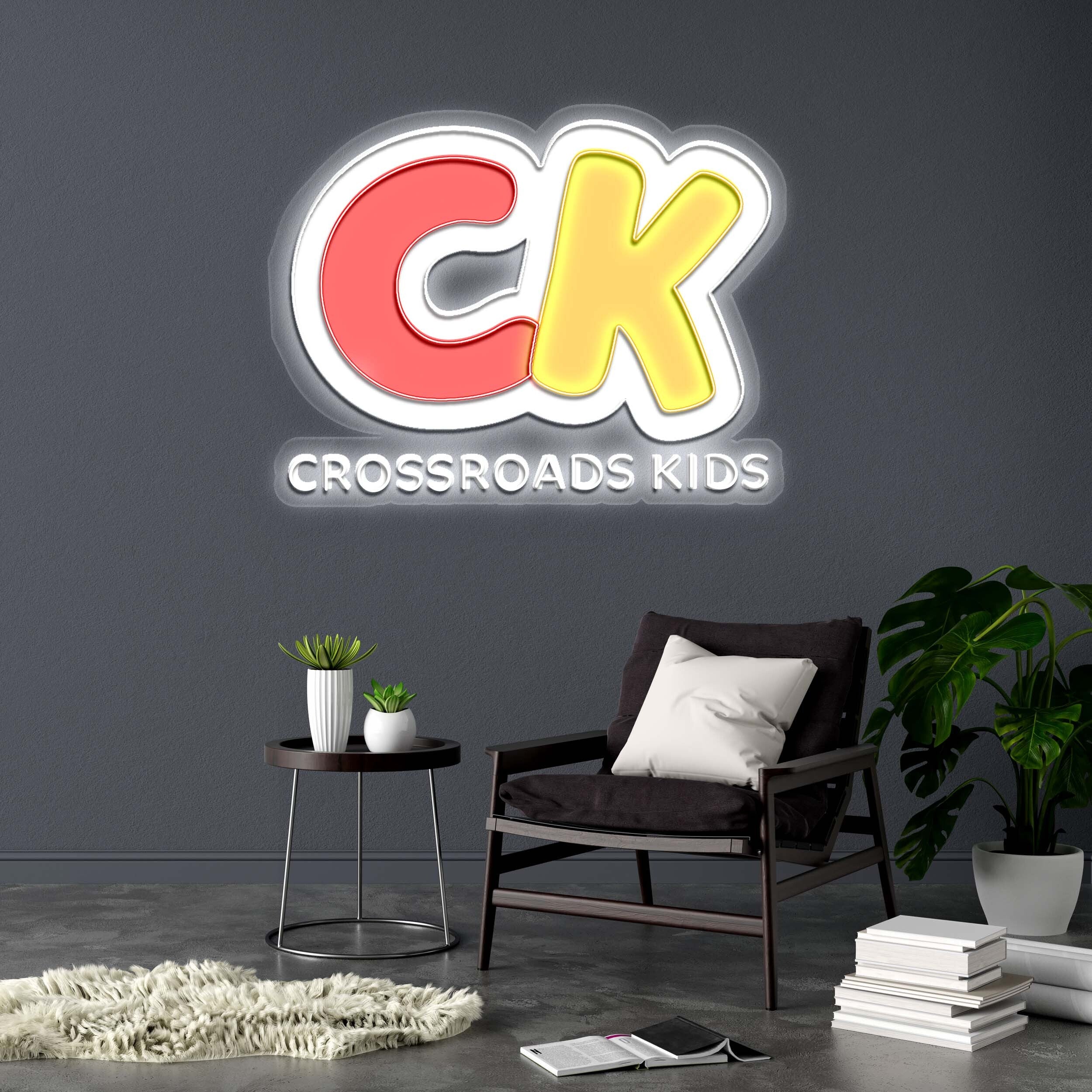 CROSSROADS KIDS - Premium Neon Artwork