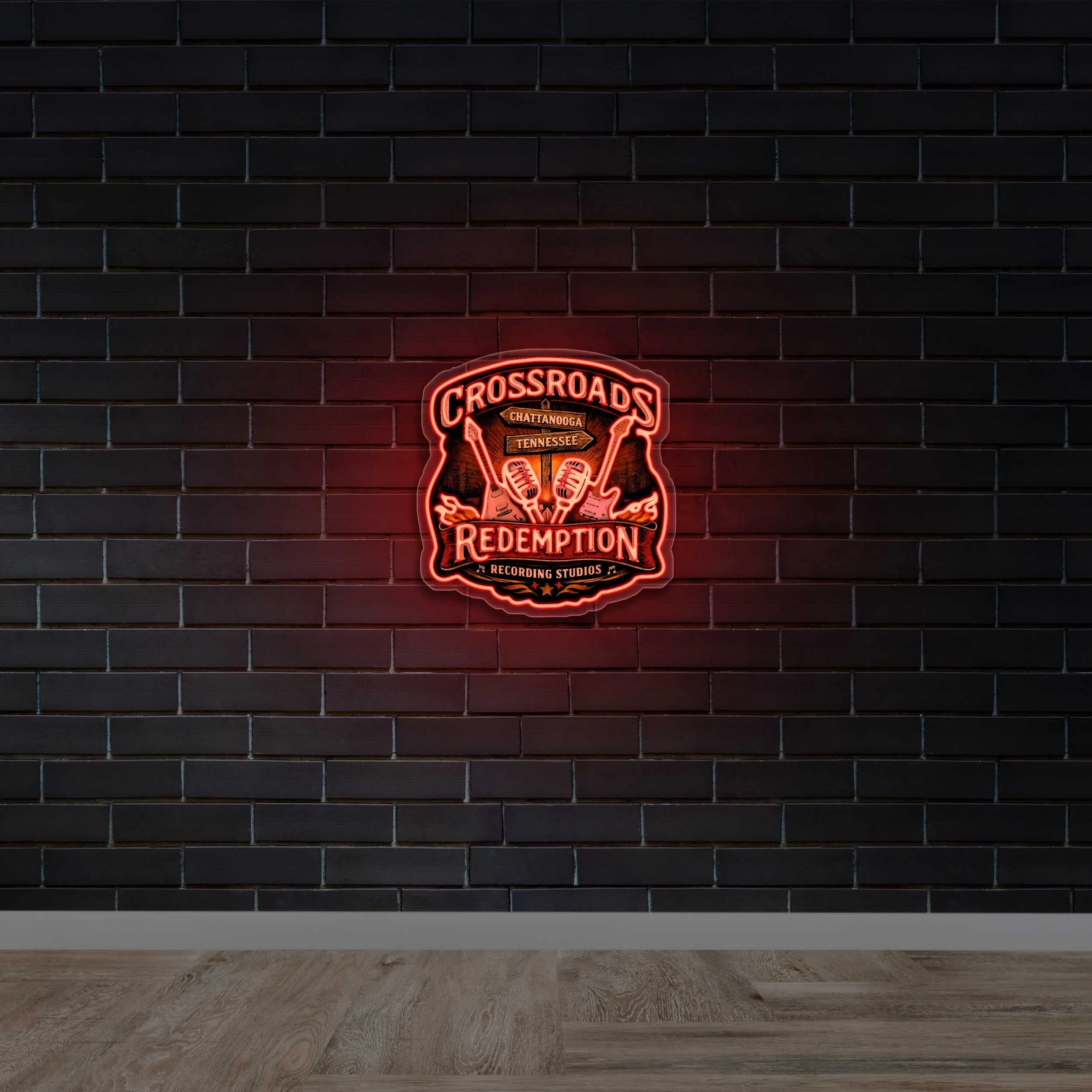 Crossroads Redemption - Premium Neon Artwork