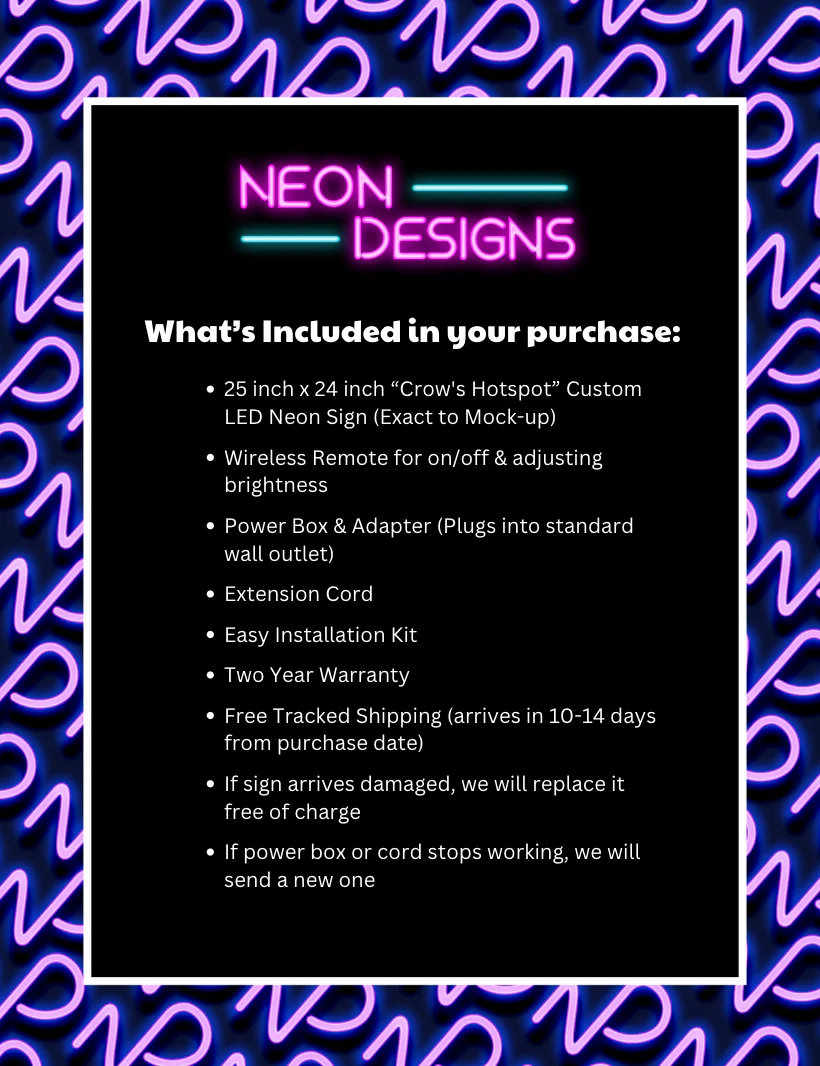 Crow's Hotspot - Premium Neon Artwork - Image 2