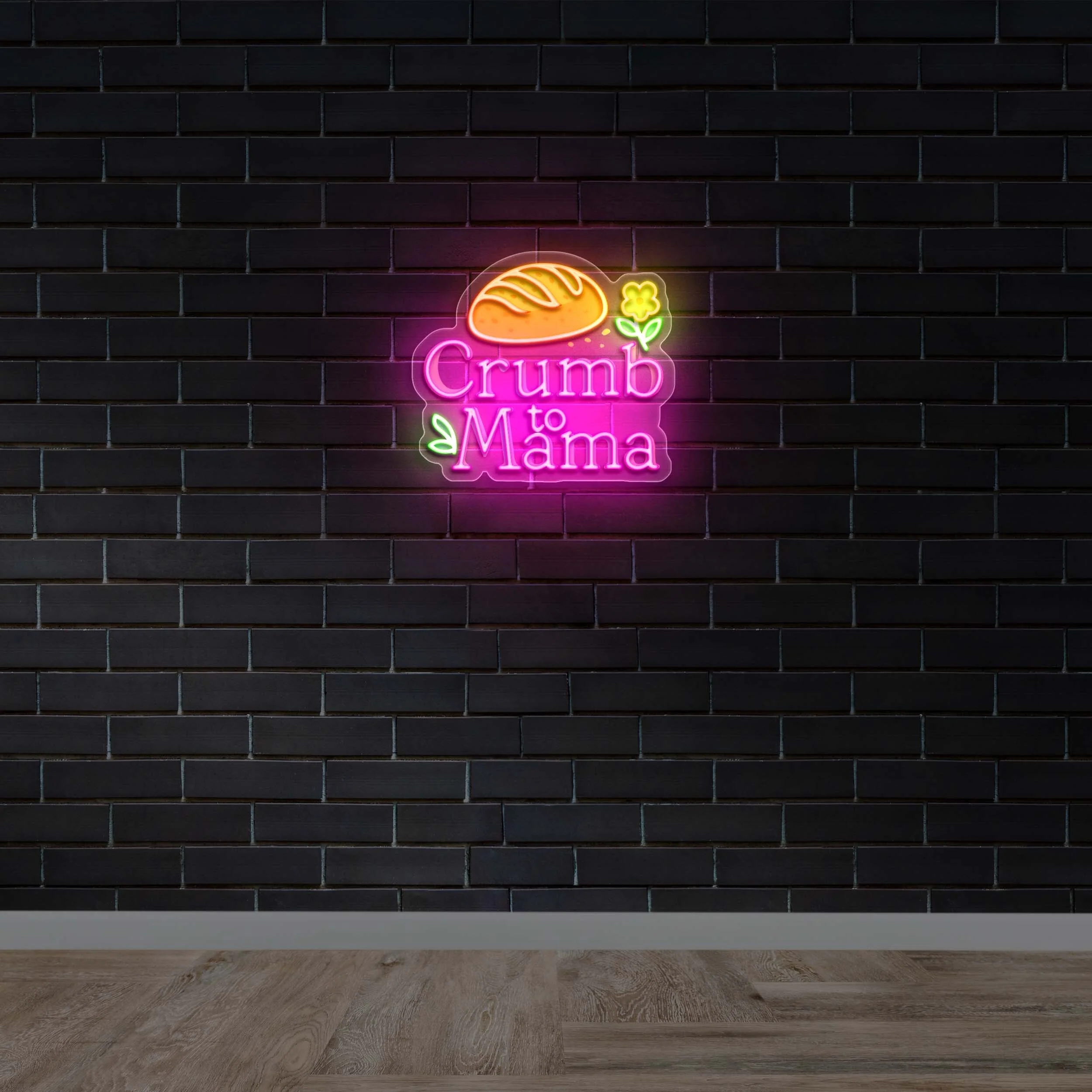 Crumb to Mama - Premium Neon Artwork