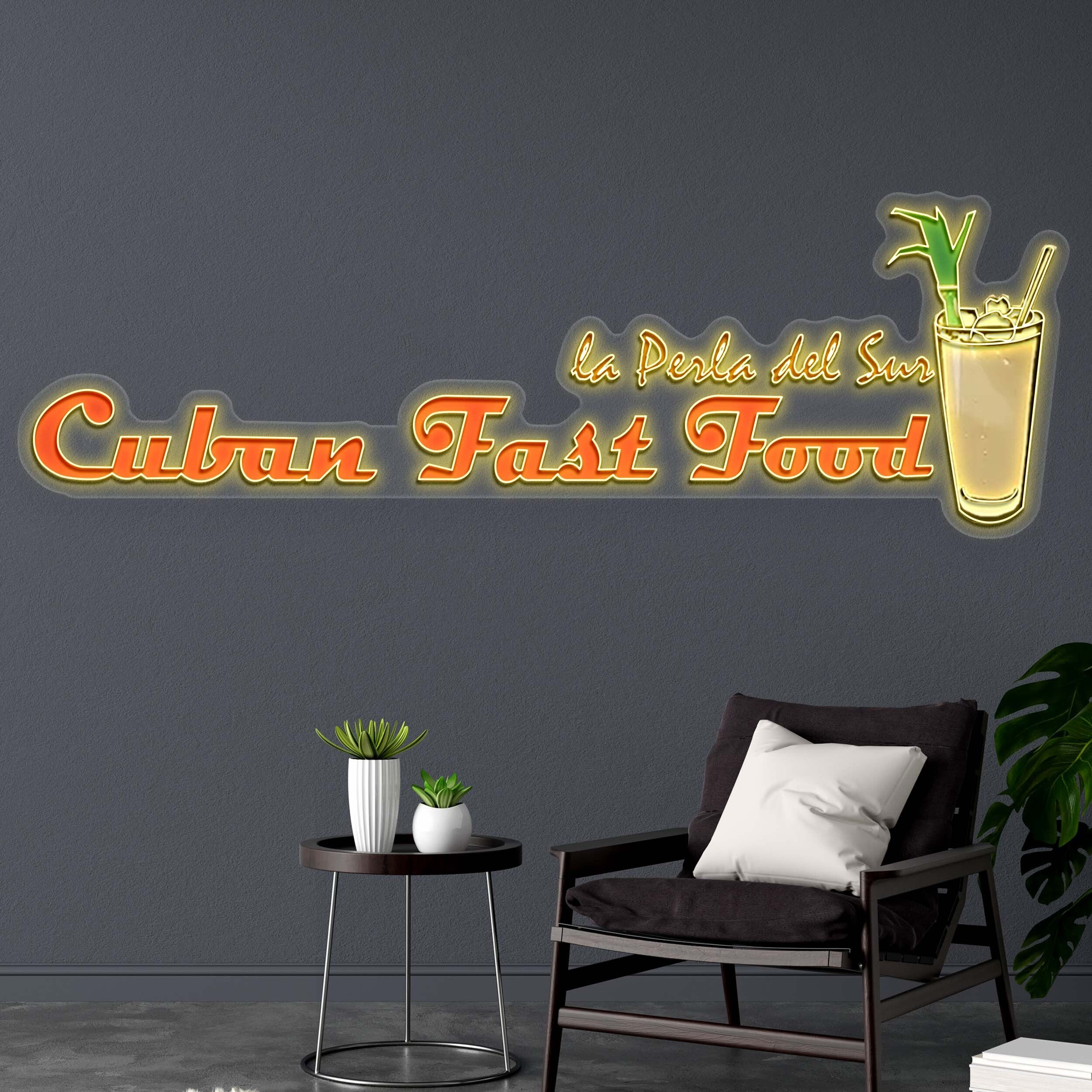 Cuban Fast Food - Premium Neon Artwork