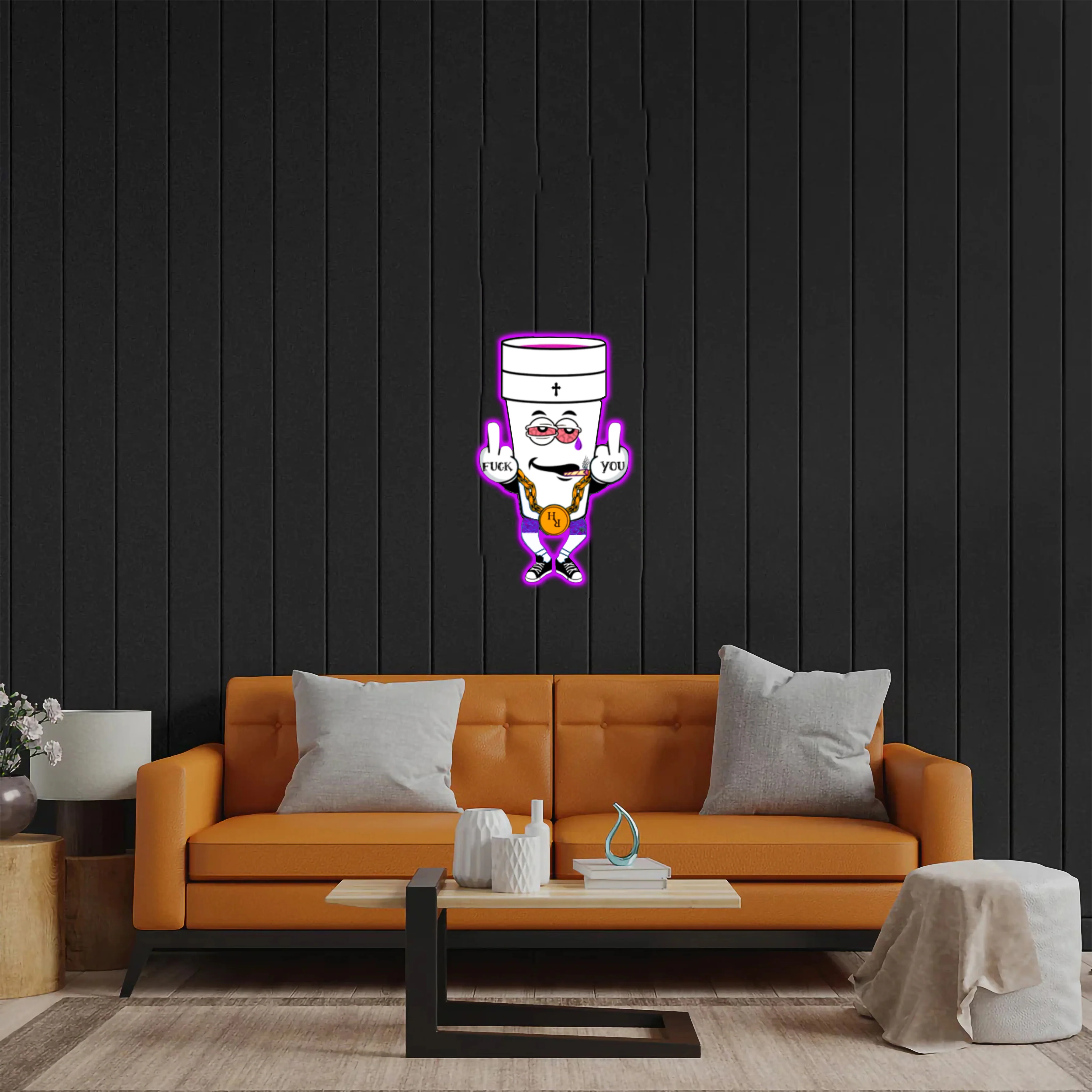 Cup of Lean - Premium Neon Artwork